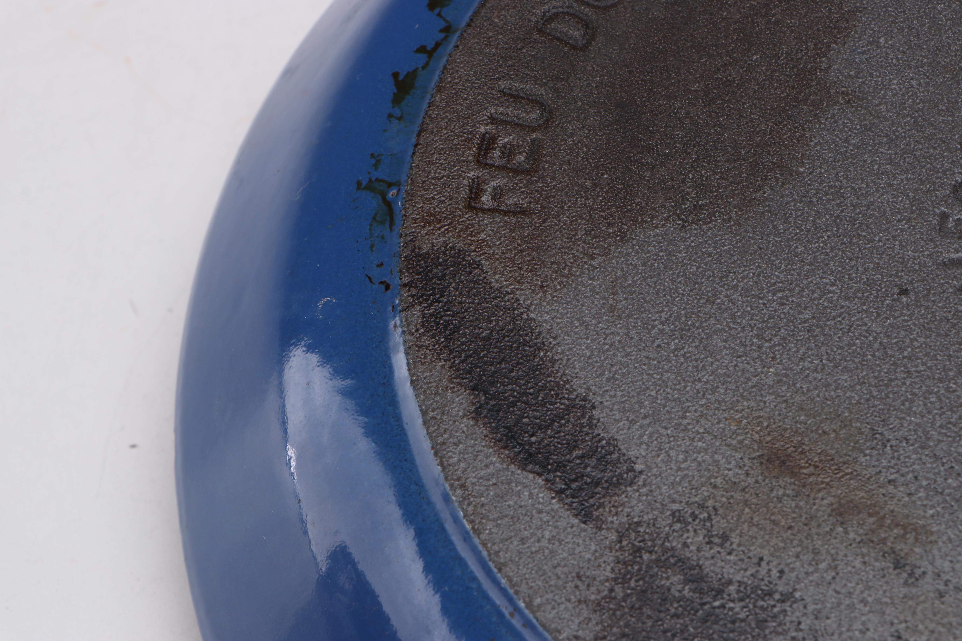 Le Creuset Blue Enamel Cast Iron Pots and Pans with Dutch Oven and Casserole