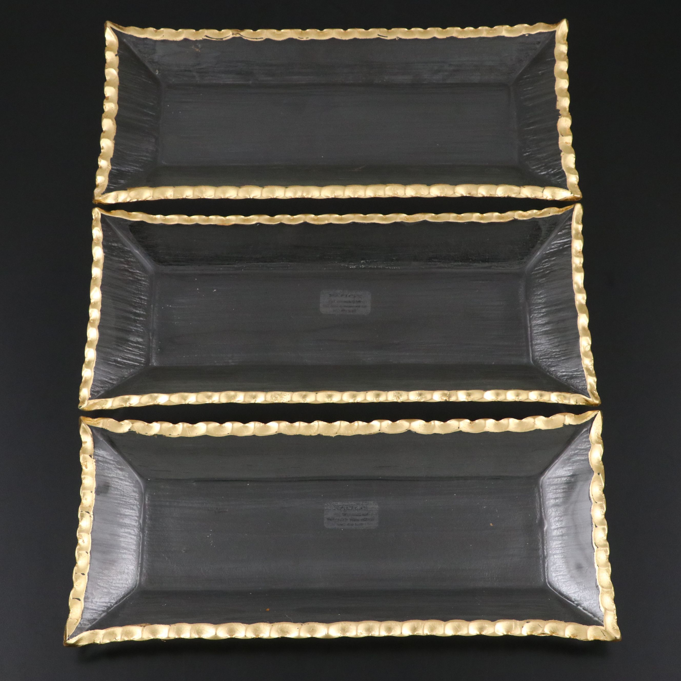 Zodax Oblong Glass Trays