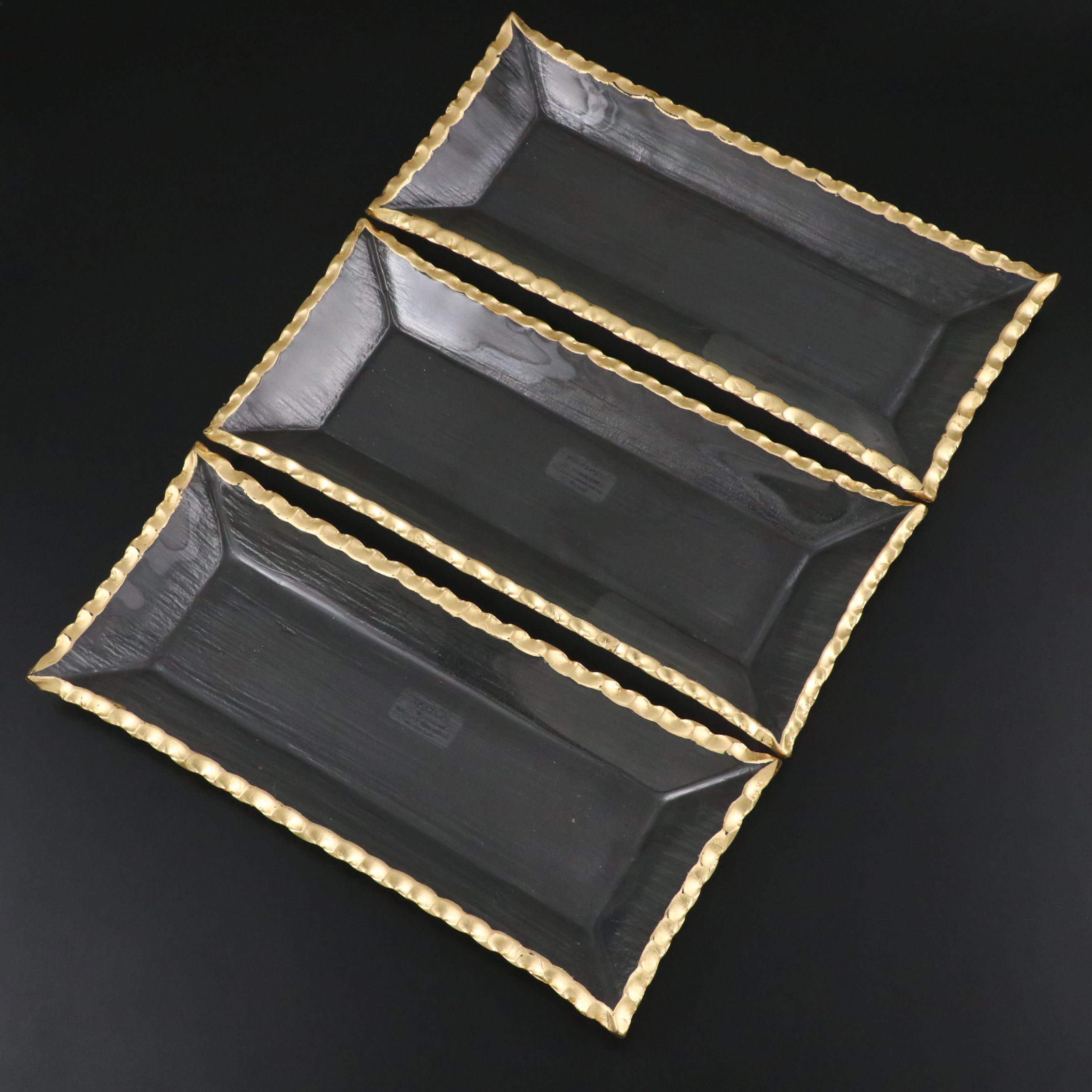 Zodax Oblong Glass Trays
