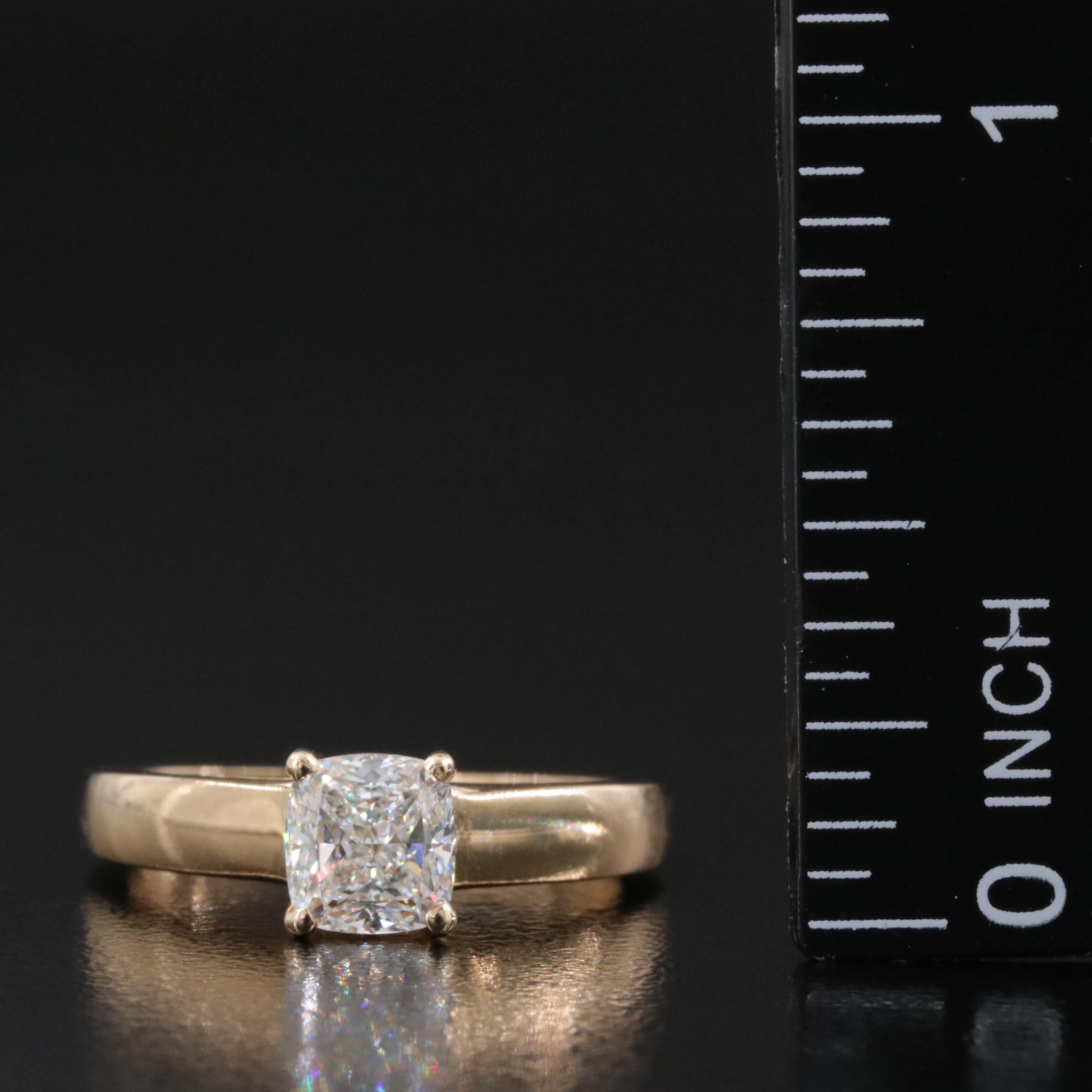 18K 1.01 CT Internally Flawless Diamond Solitaire Ring with GIA Report