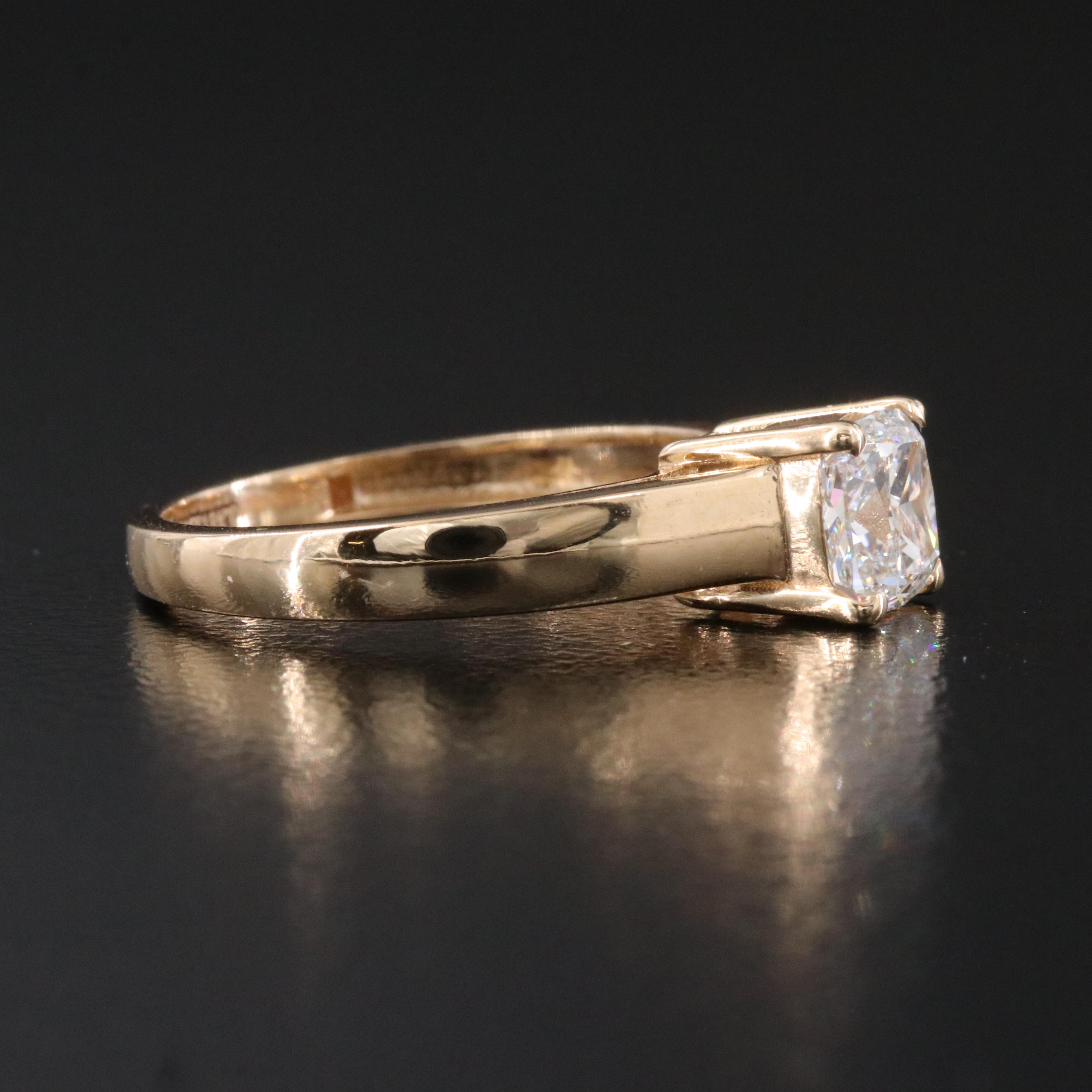 18K 1.01 CT Internally Flawless Diamond Solitaire Ring with GIA Report