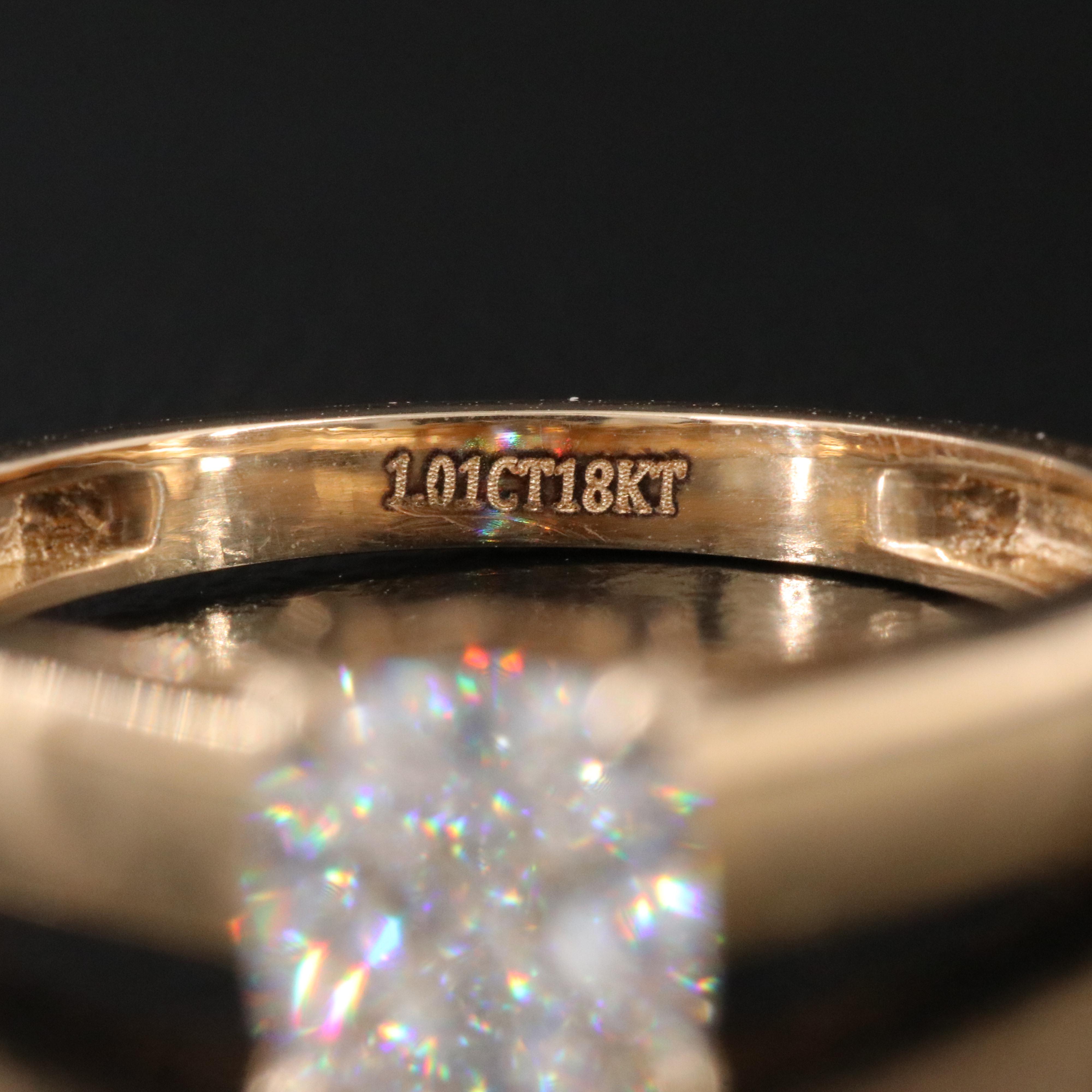 18K 1.01 CT Internally Flawless Diamond Solitaire Ring with GIA Report