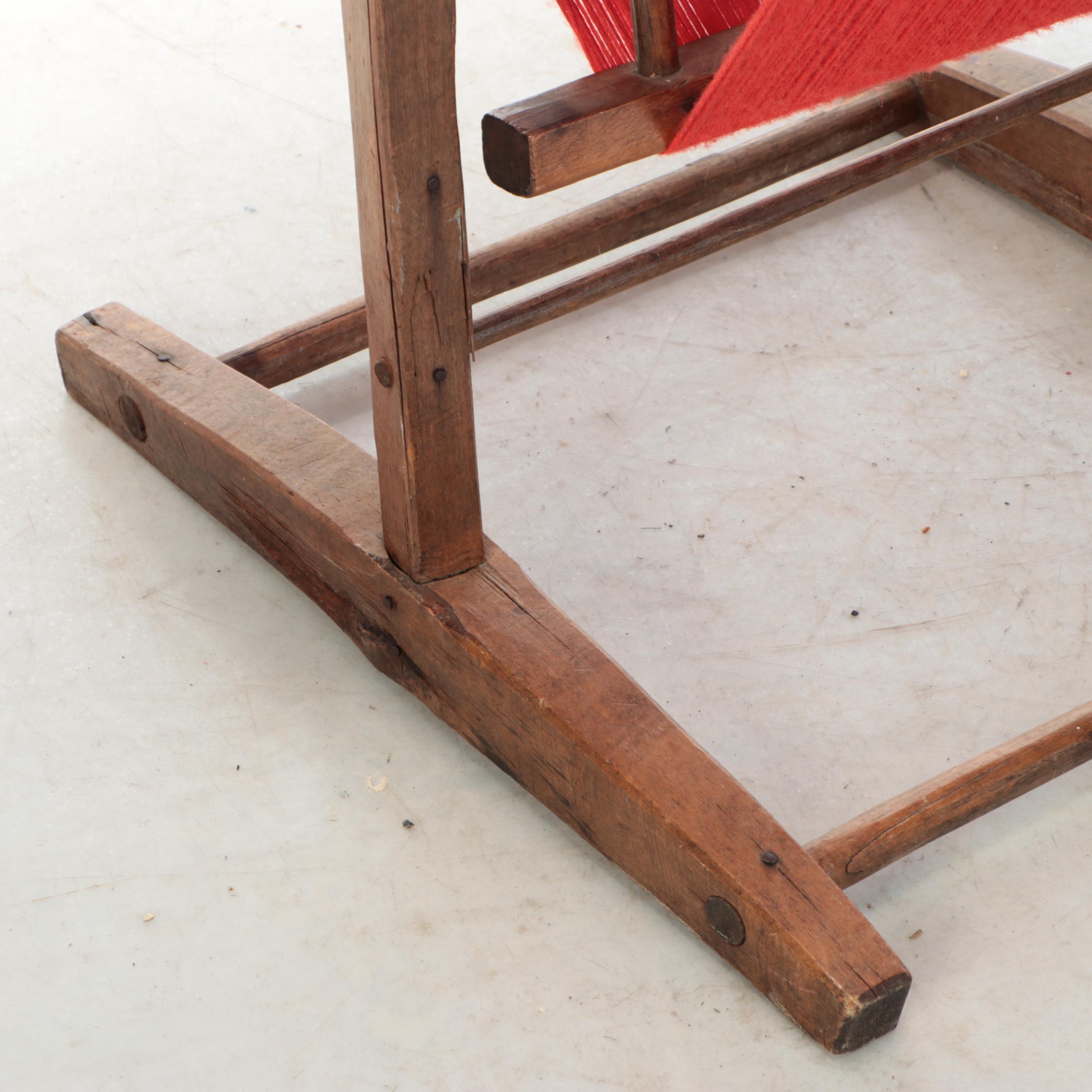 Antique Hand-Crank Yarn Winder