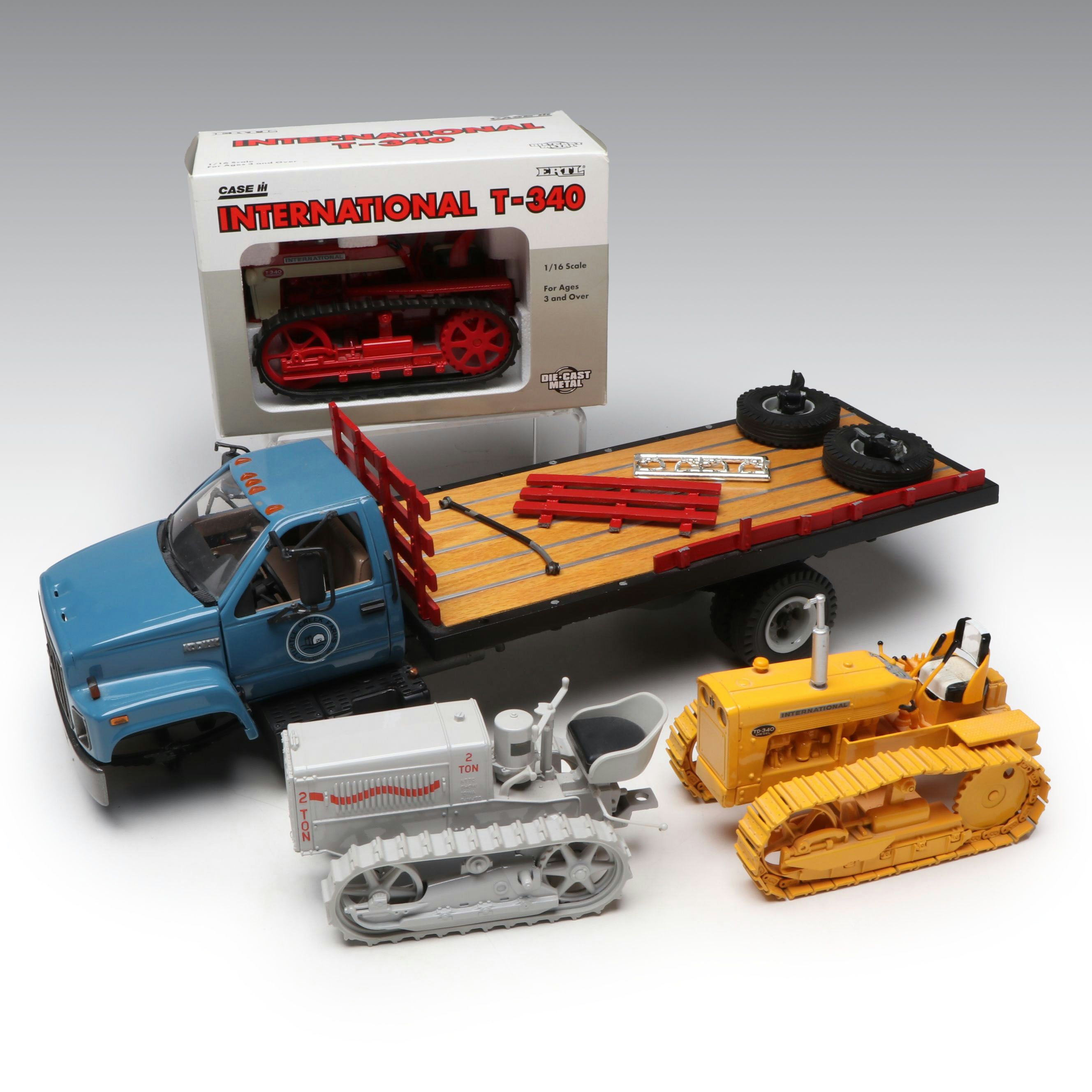 Ertl International Harvester Diecast Model Tractors with Turtle Creek Truck