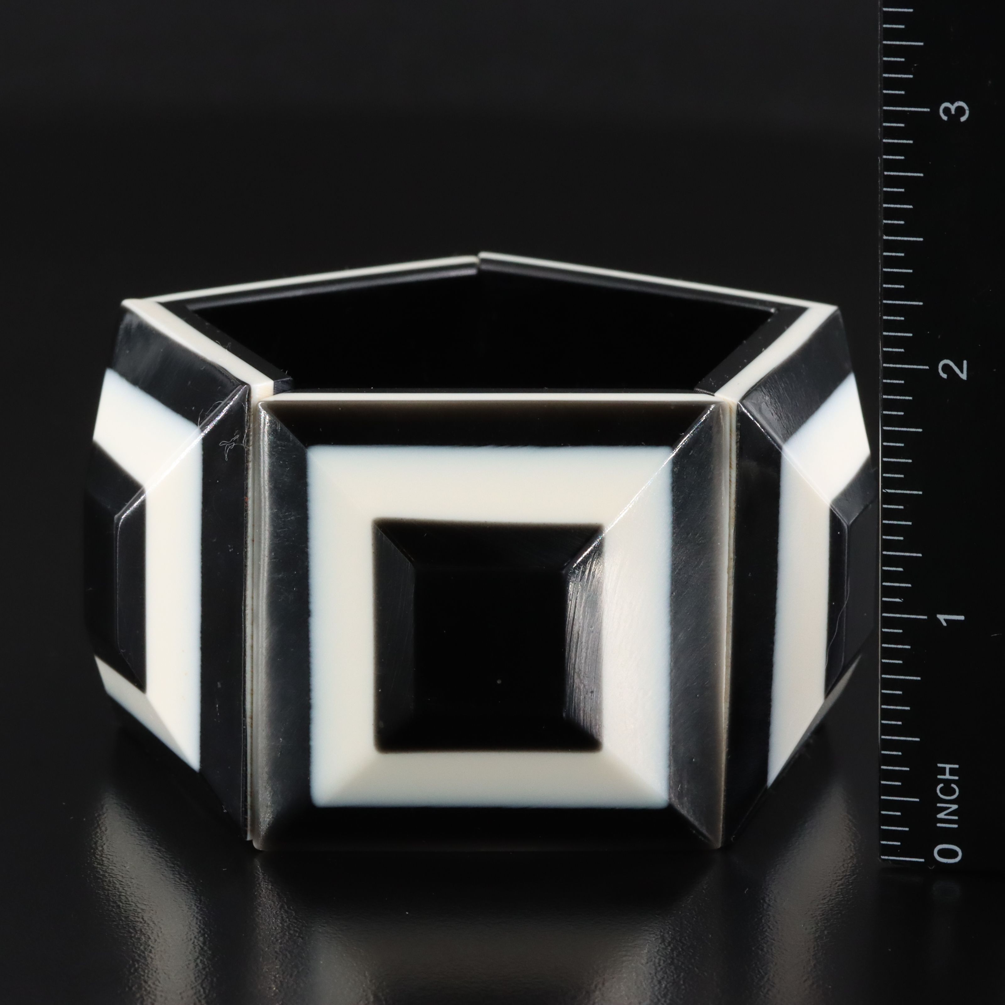 French Marion Godart & Brazilian Carlos Sobral Horn and Resin Bracelets