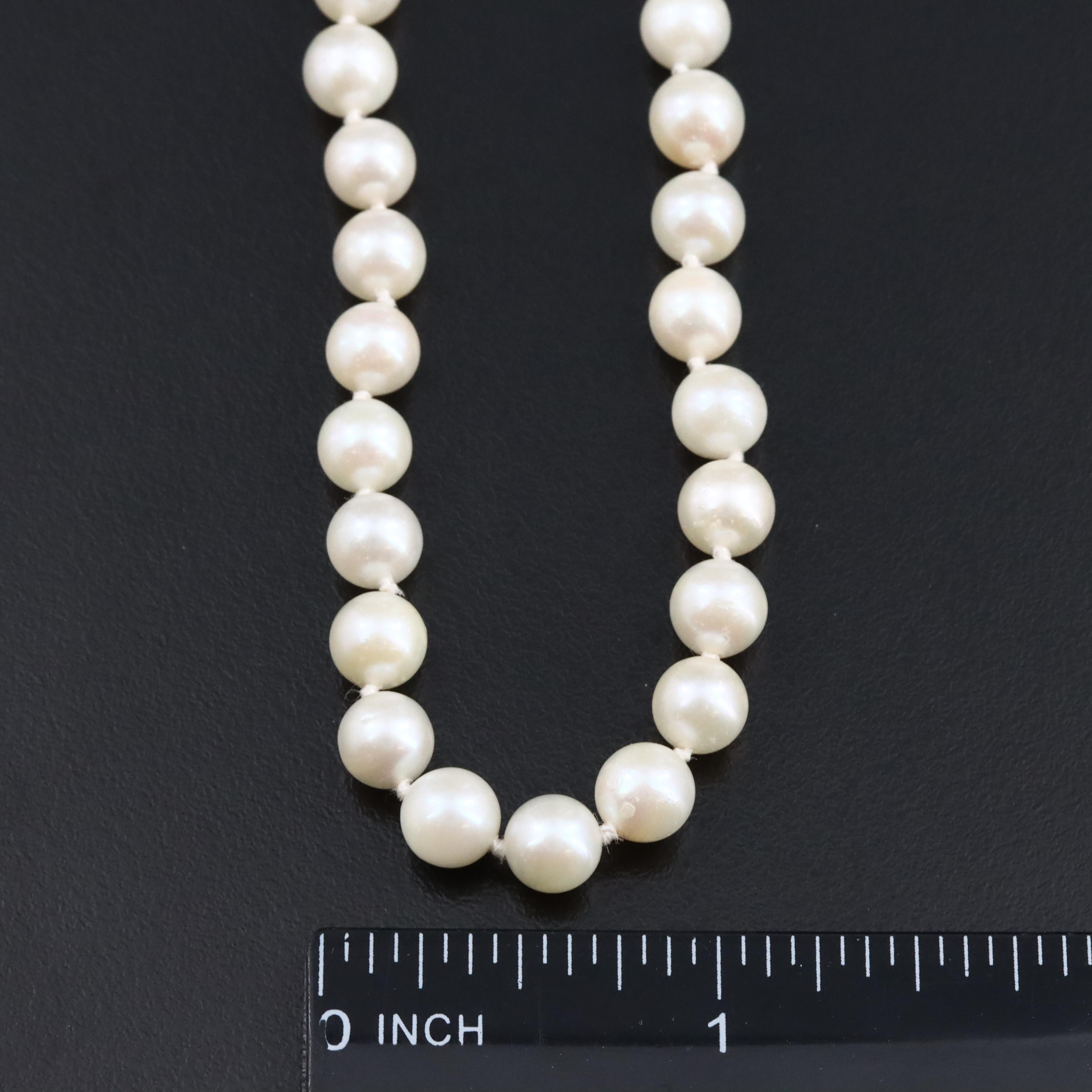 Pearl Necklace with 14K Clasp