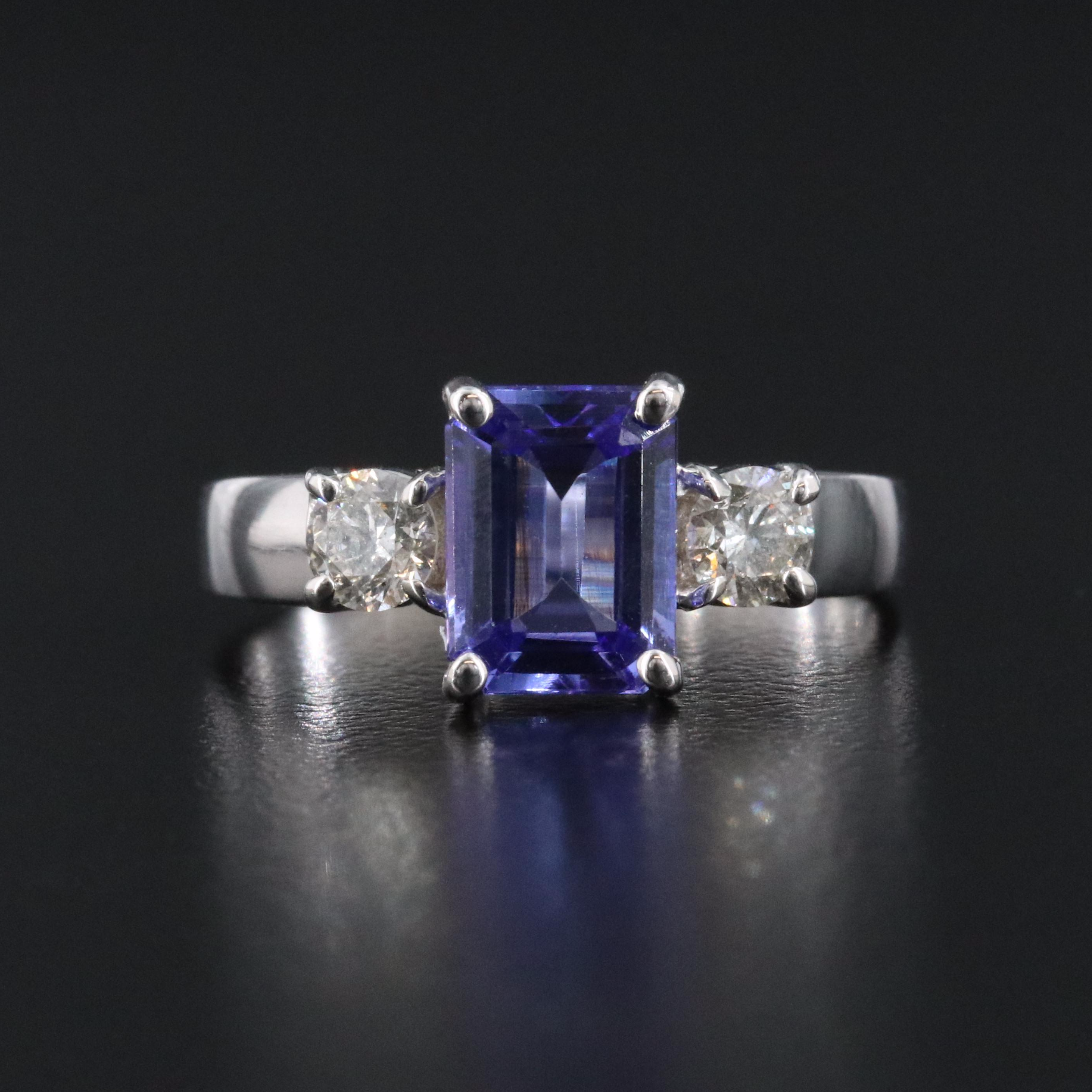 14K Tanzanite and Diamond Ring