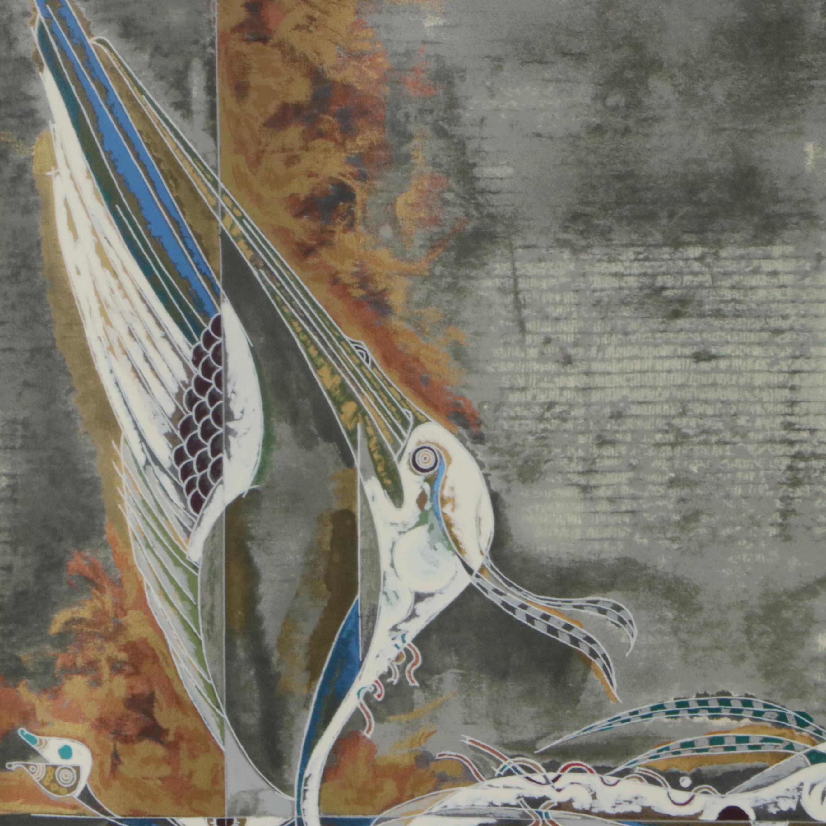 Lu Hong Serigraph "Eclipse 1999"