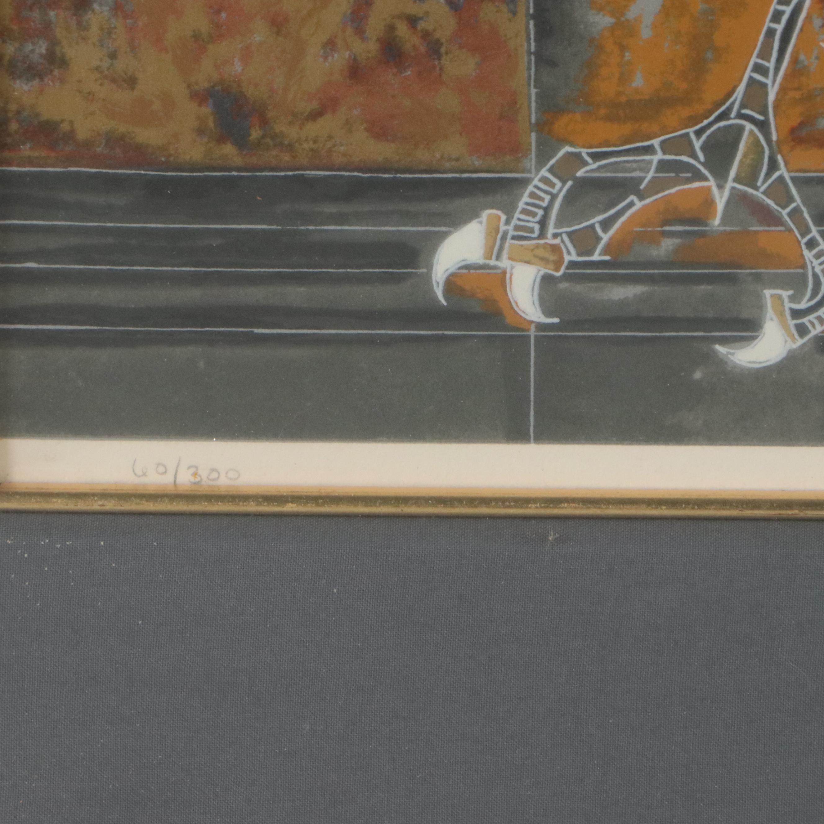 Lu Hong Serigraph "Eclipse 1999"