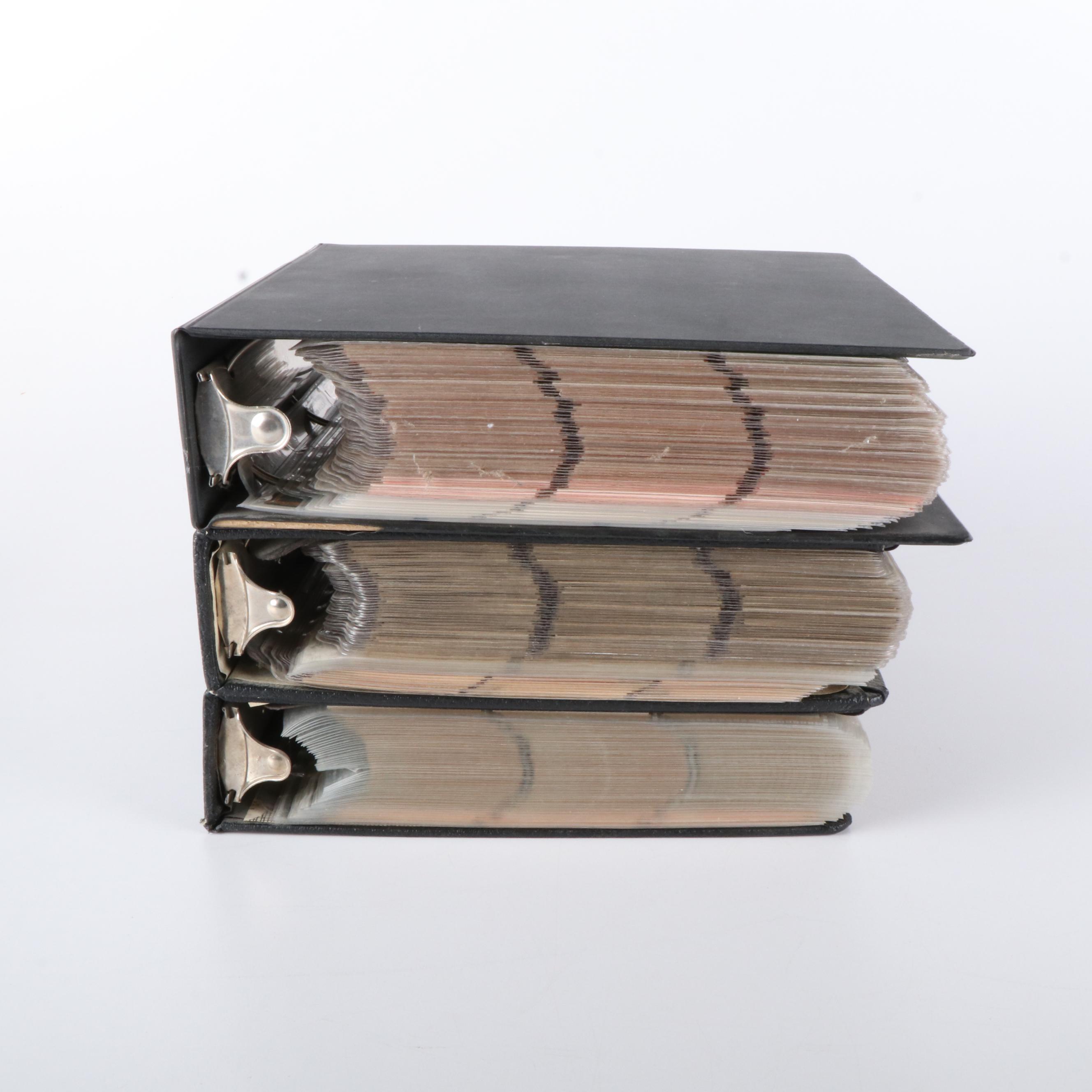 Four Albums of Topps 1980s and 1990s Baseball Cards