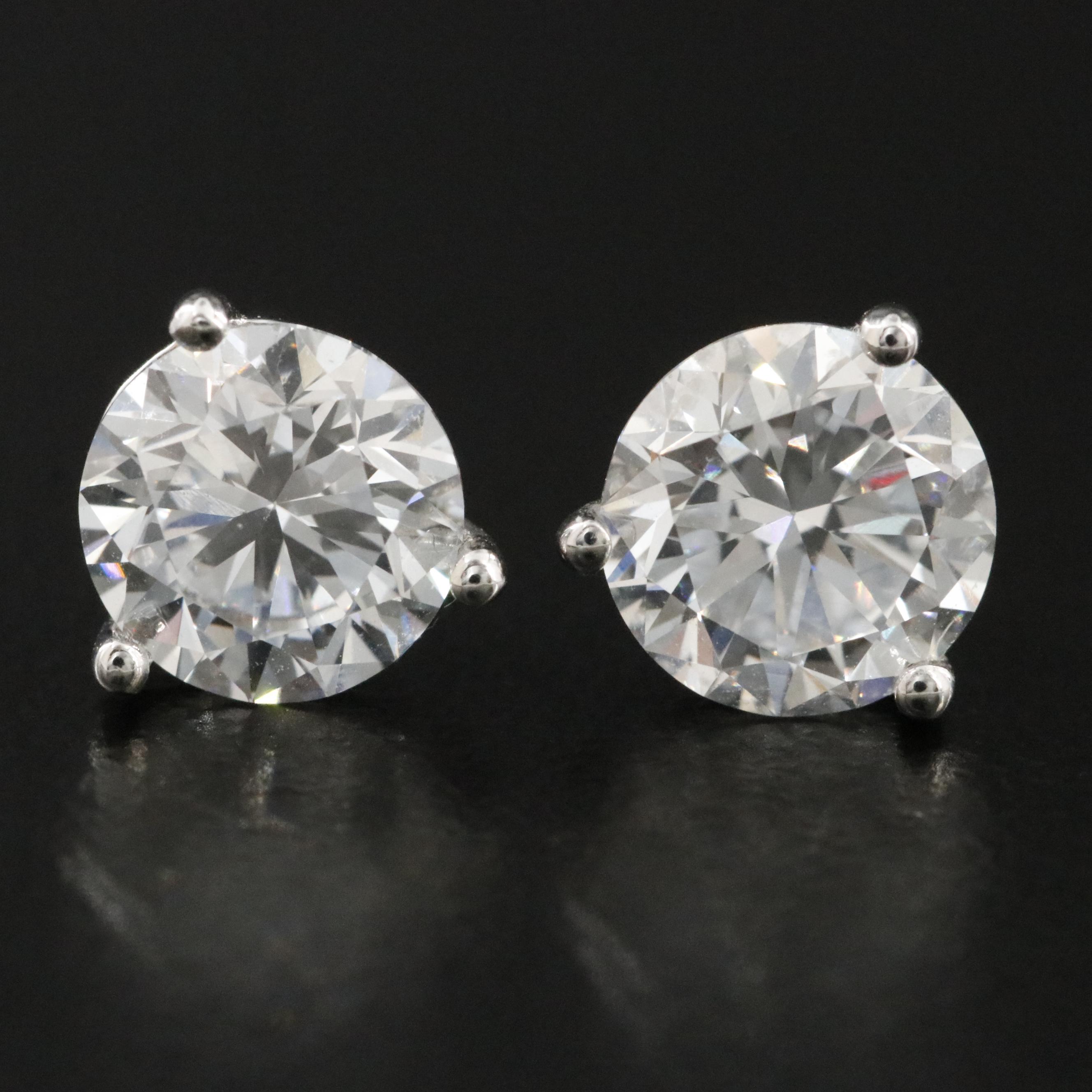 14K 1.92 CTW Lab Grown Diamond Earrings