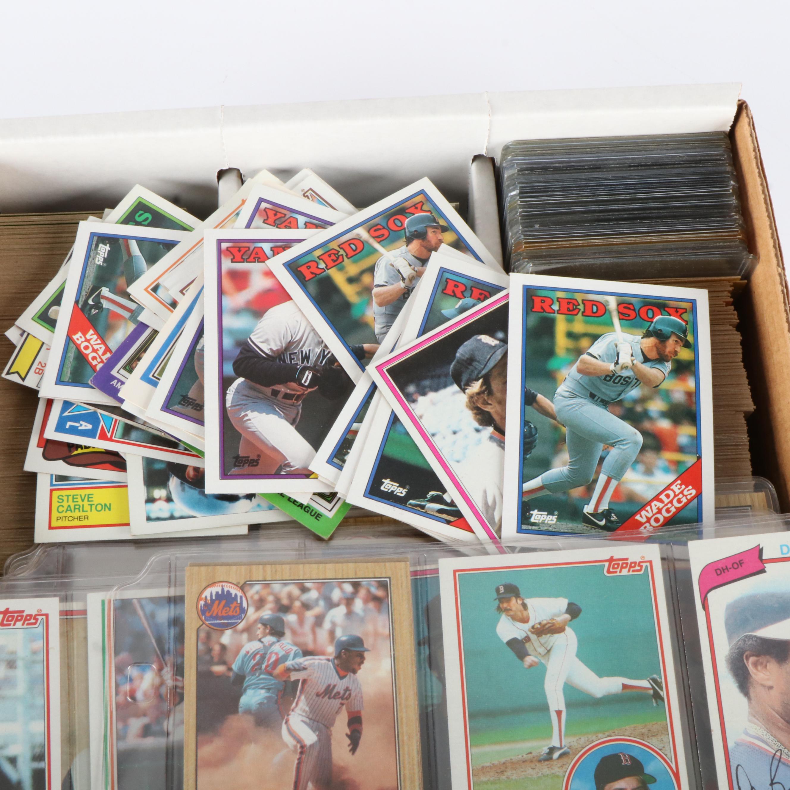 Large Group of Baseball Cards, 1980s and 1990s