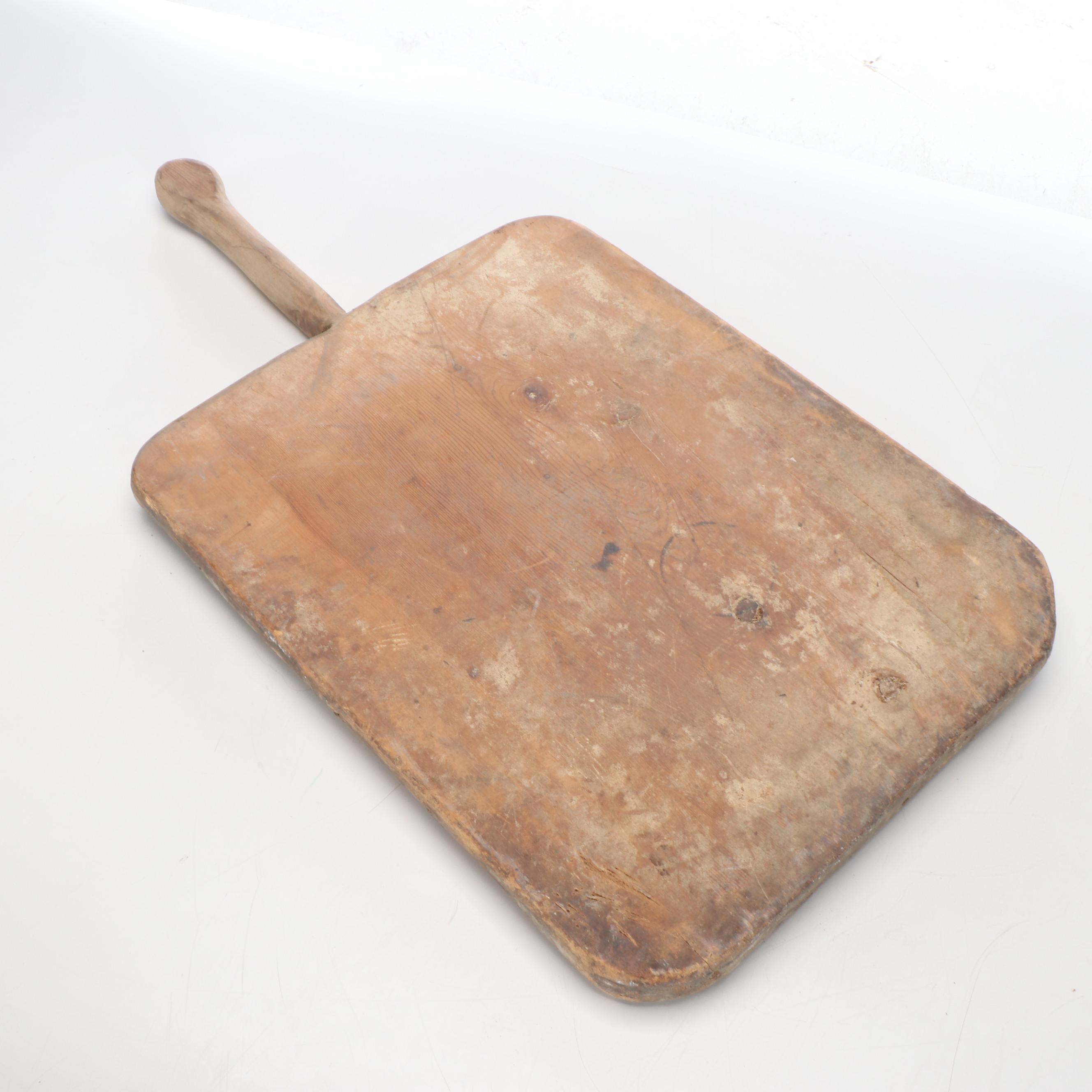 Primitive Style Handled Wood Serving Board