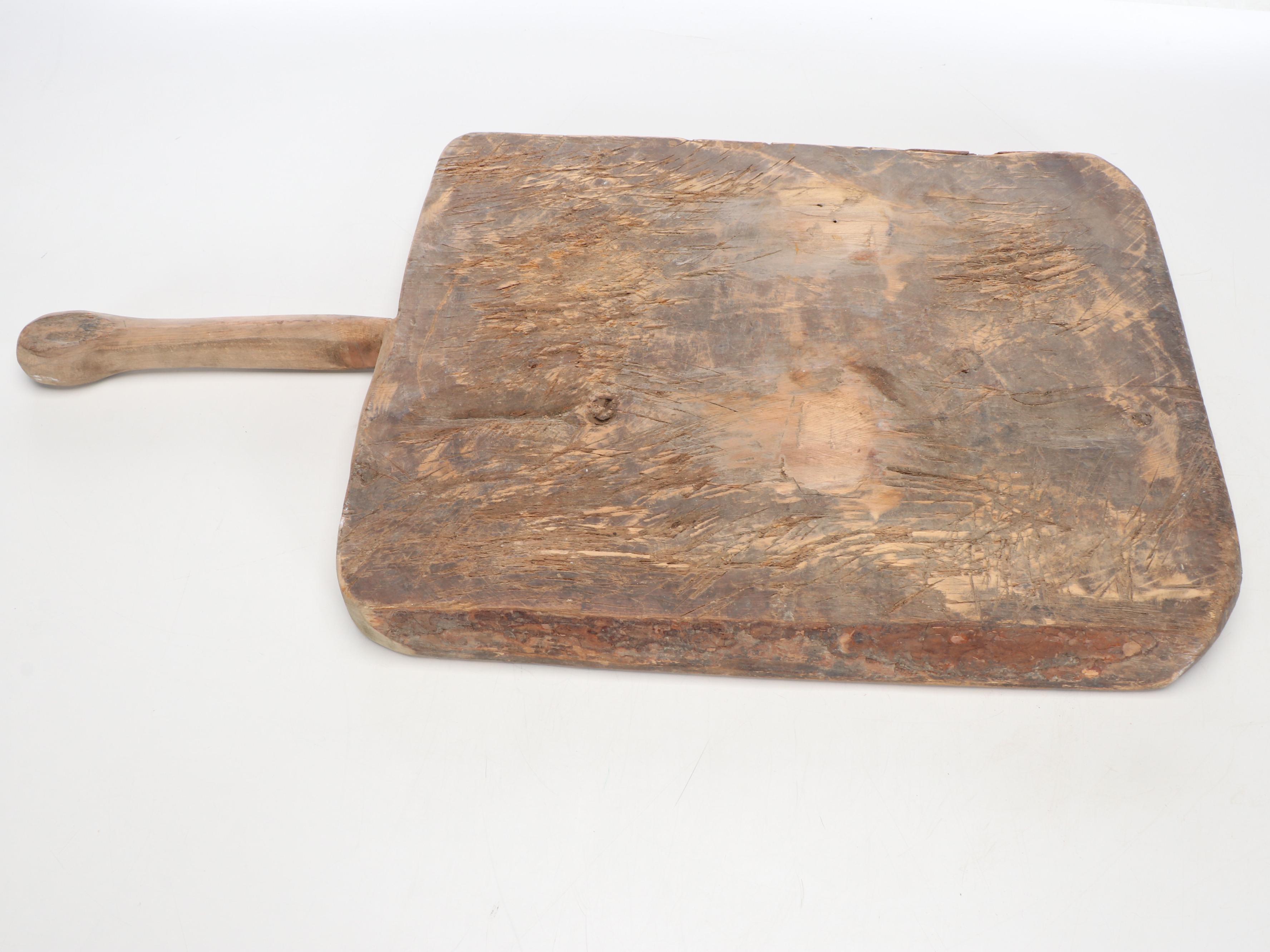 Primitive Style Handled Wood Serving Board
