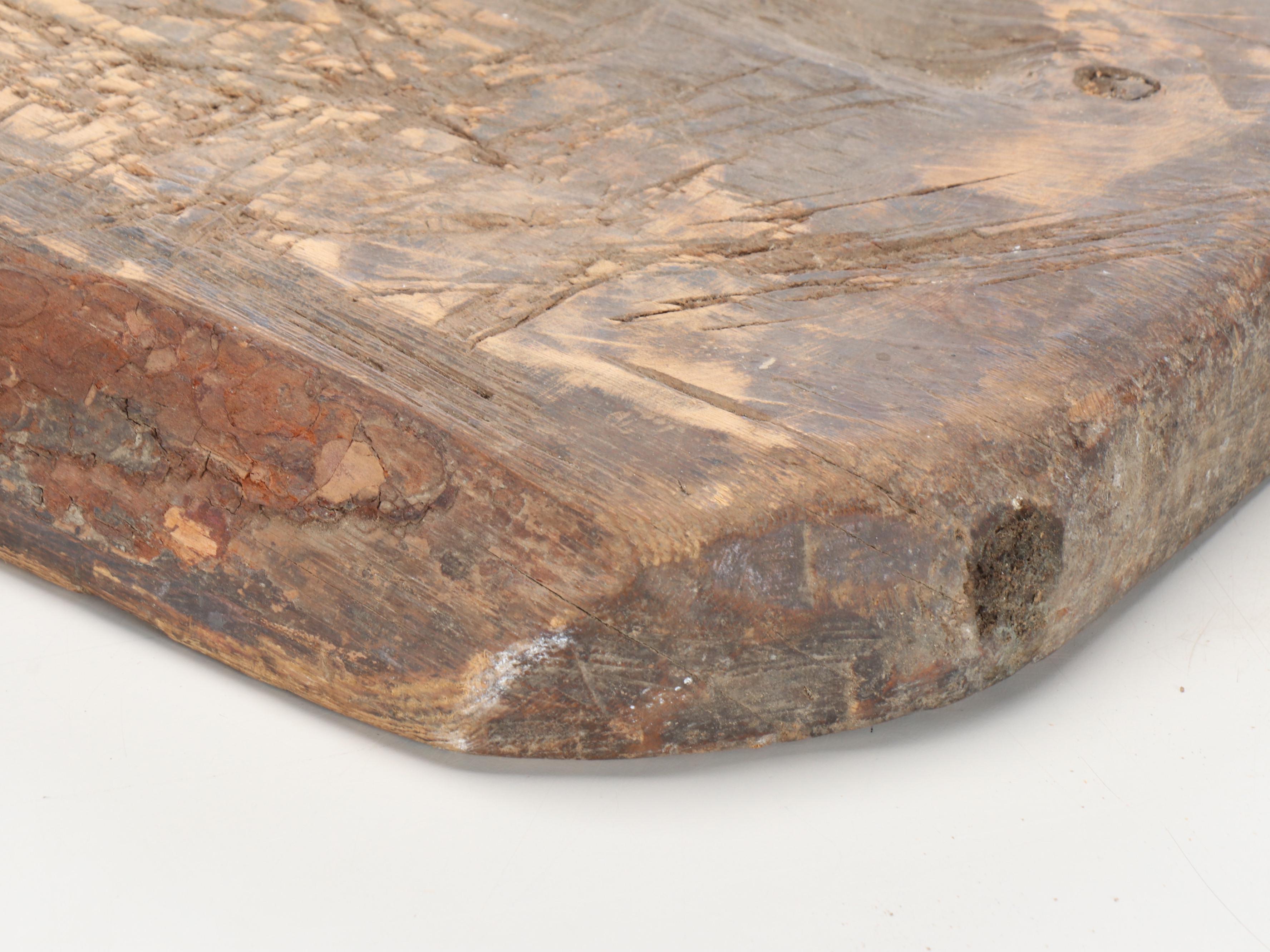 Primitive Style Handled Wood Serving Board