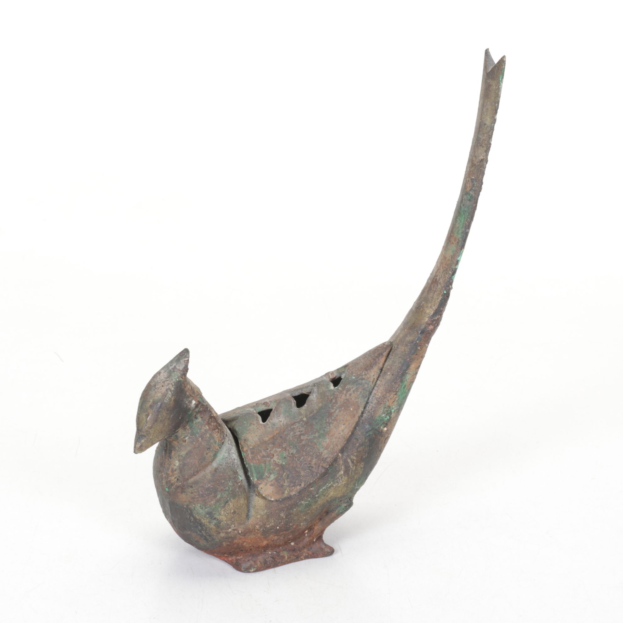 Cast Iron Koro Bird & Temple Urn Incense Burners