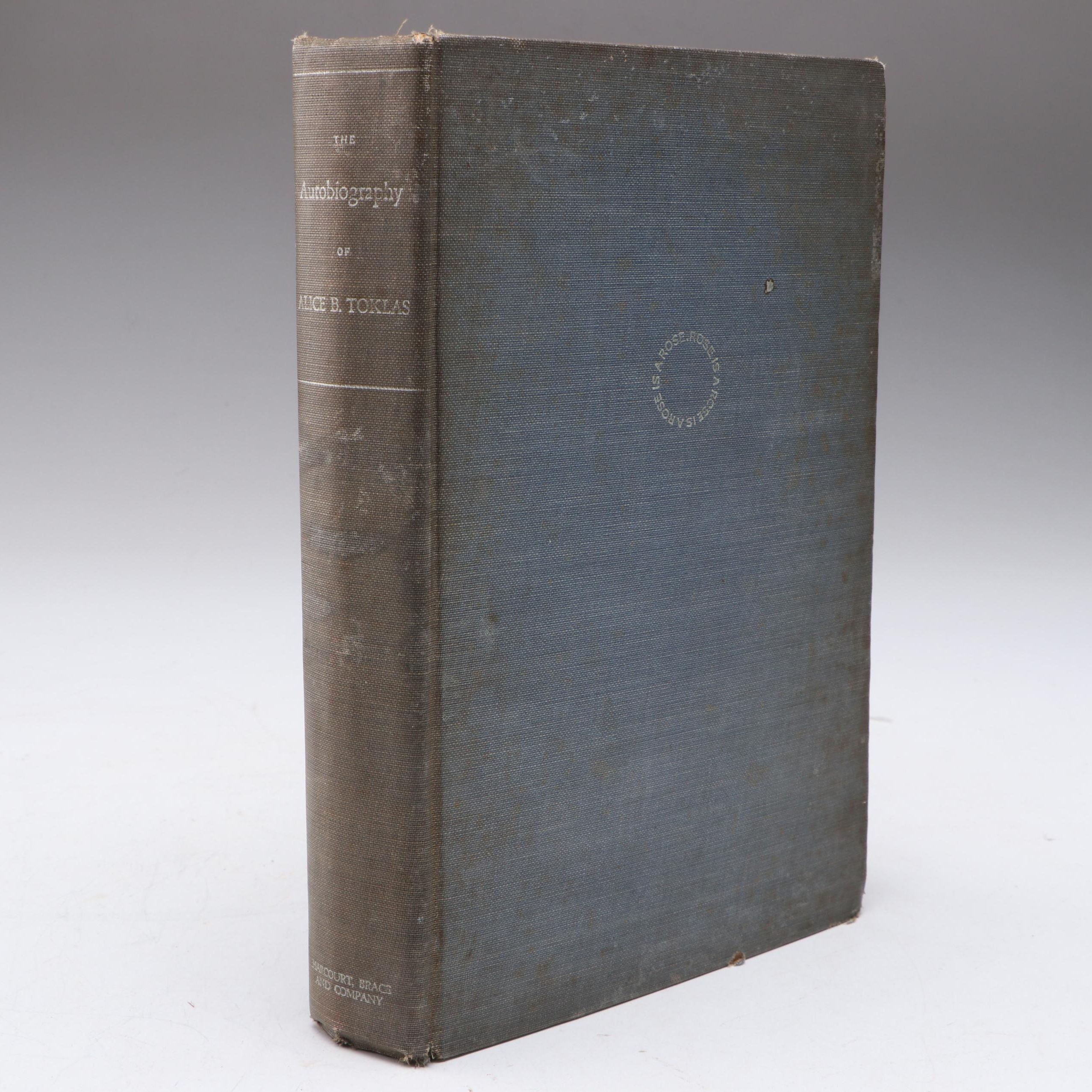 First Edition "The Autobiography of Alice B. Toklas," 1933