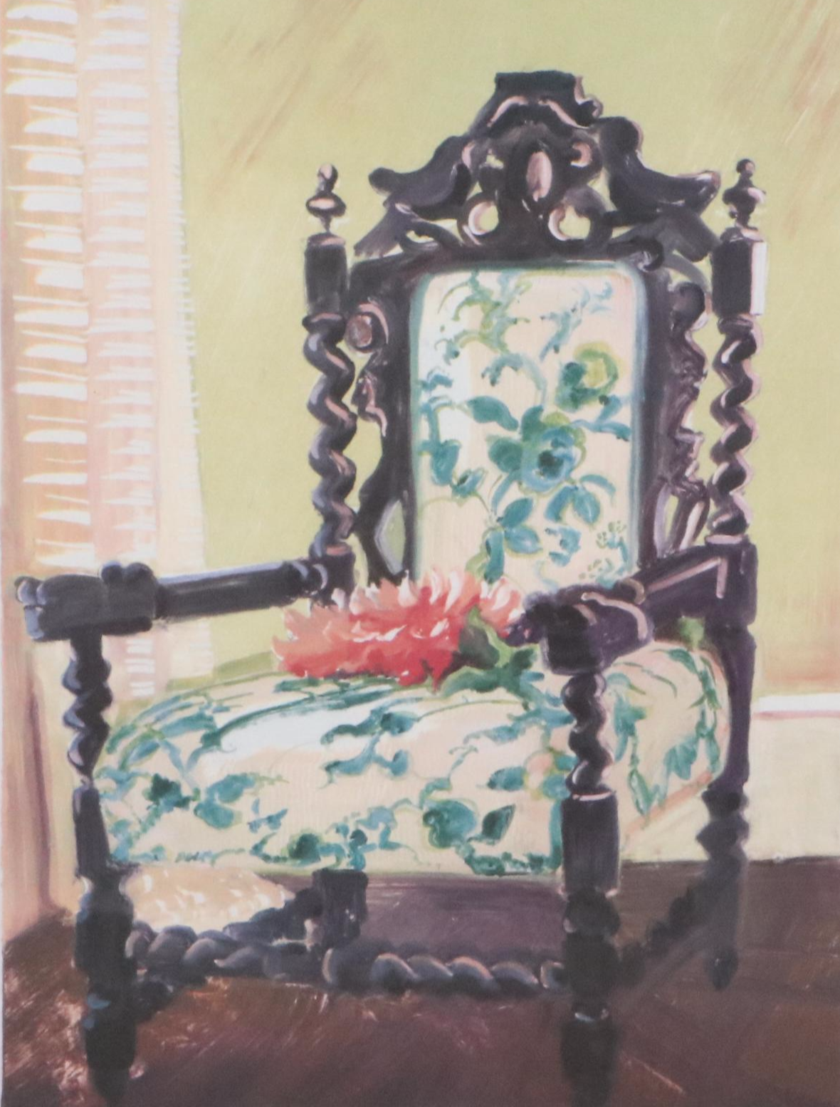 After Marty Whaley Adams Offset Lithograph "Party's Chair"