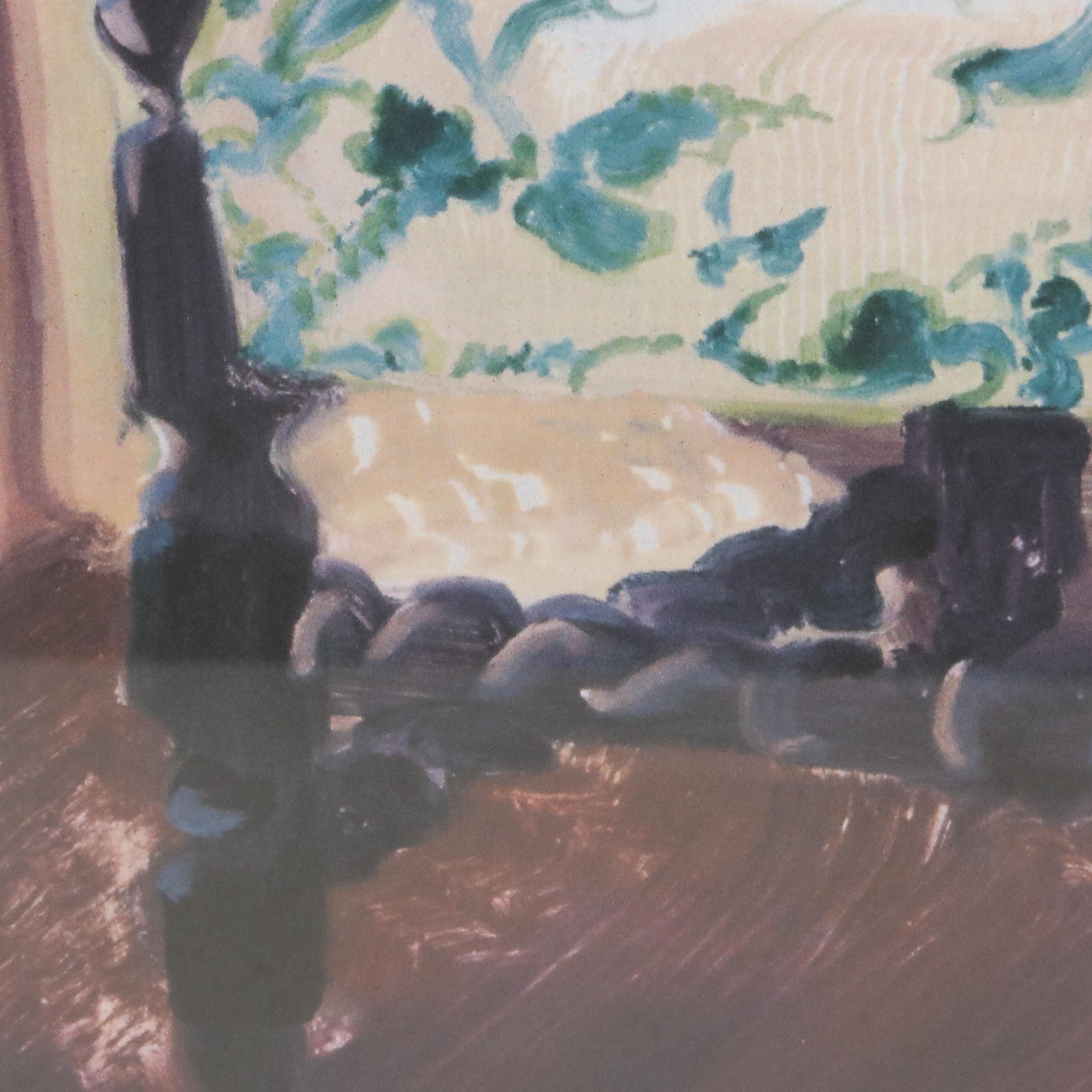 After Marty Whaley Adams Offset Lithograph "Party's Chair"