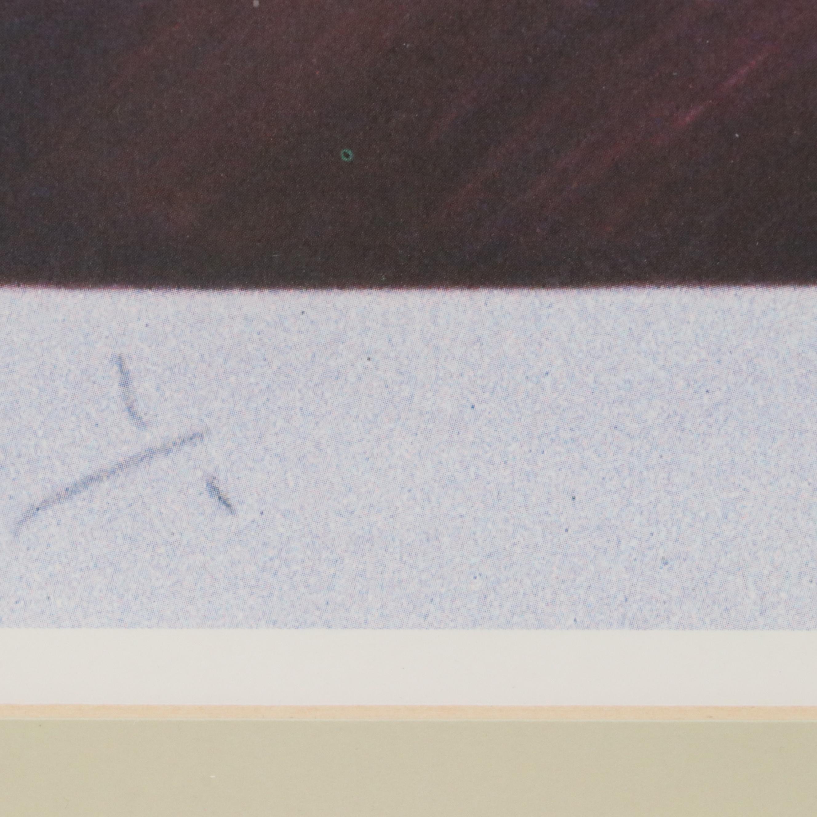 After Marty Whaley Adams Offset Lithograph "Party's Chair"