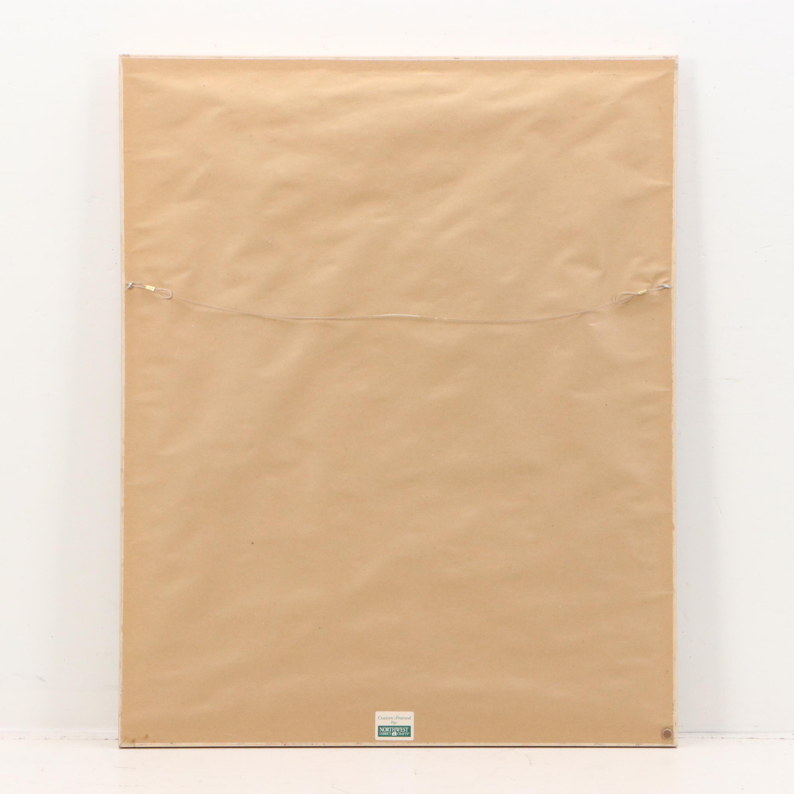 After Marty Whaley Adams Offset Lithograph "Party's Chair"