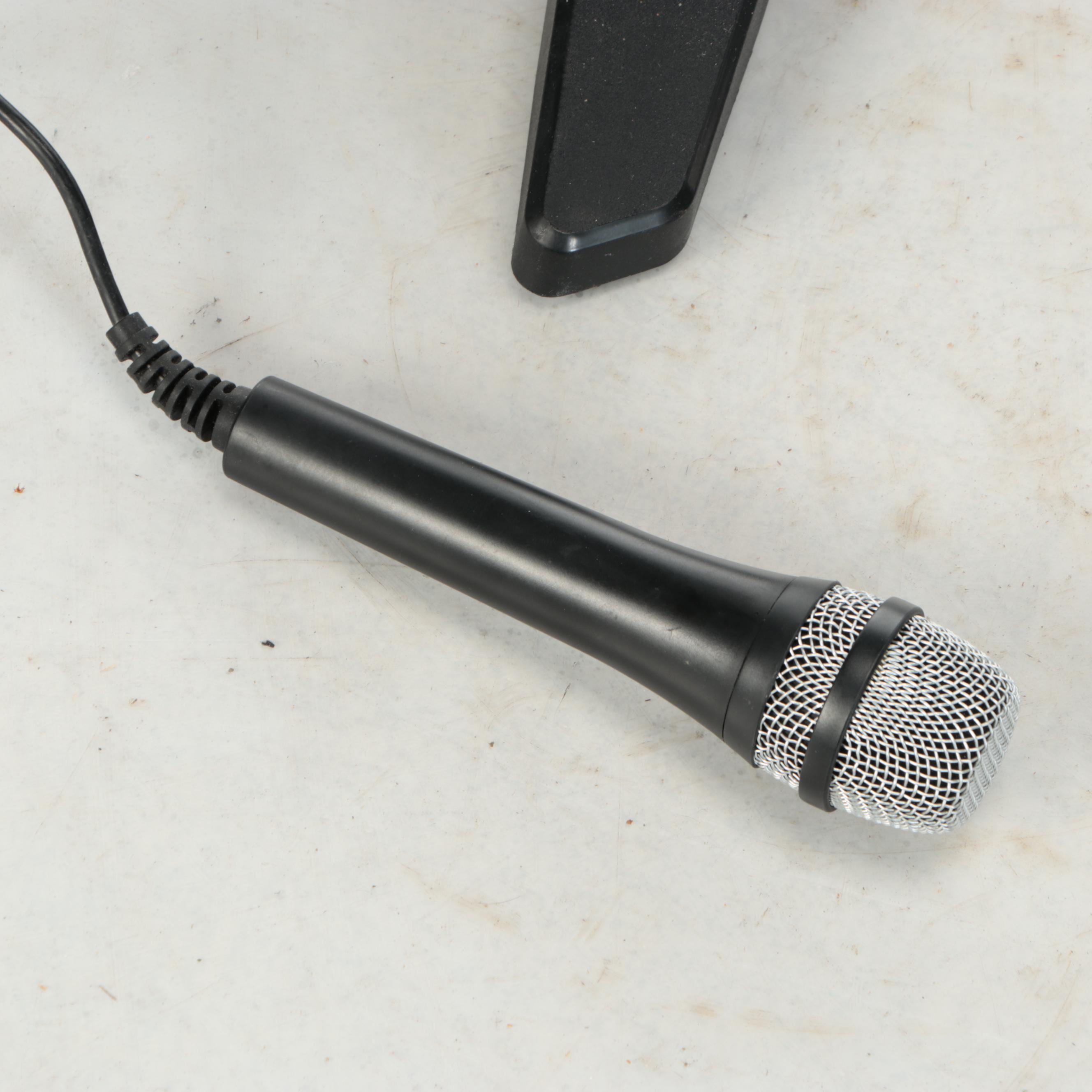 Guitar Hero Drum Set with Guitar Controllers and Other Accessories