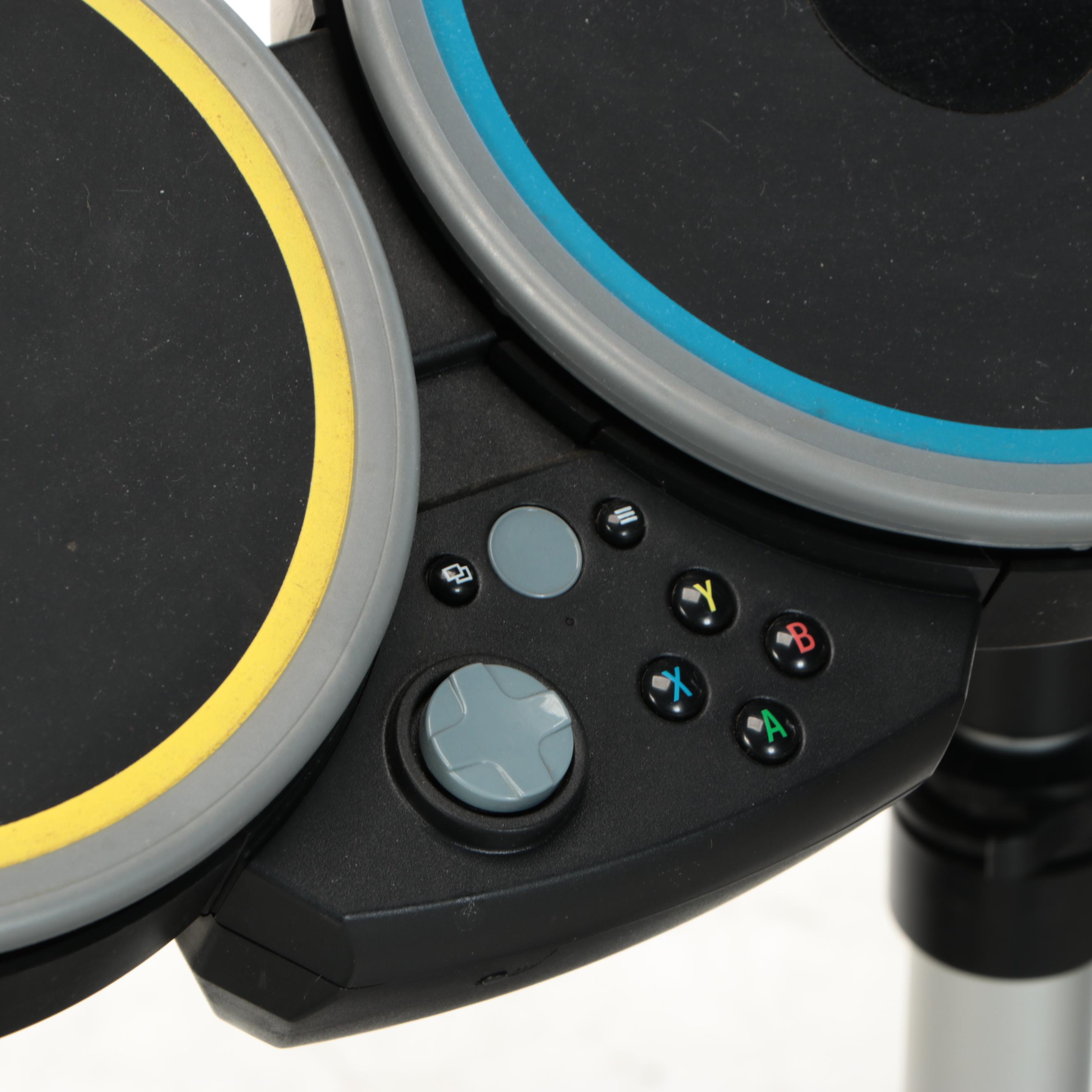 Guitar Hero Drum Set with Guitar Controllers and Other Accessories