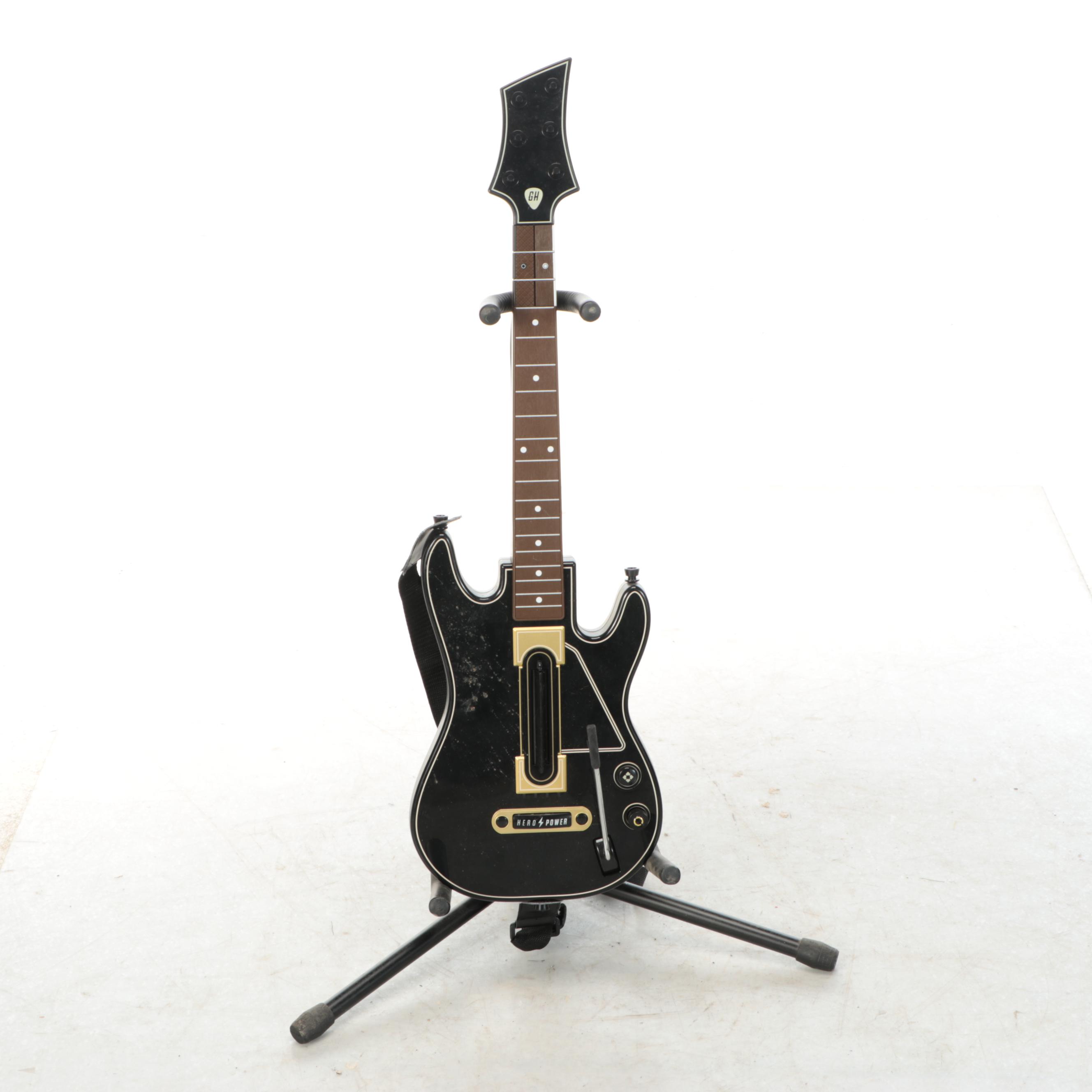 Guitar Hero Drum Set with Guitar Controllers and Other Accessories