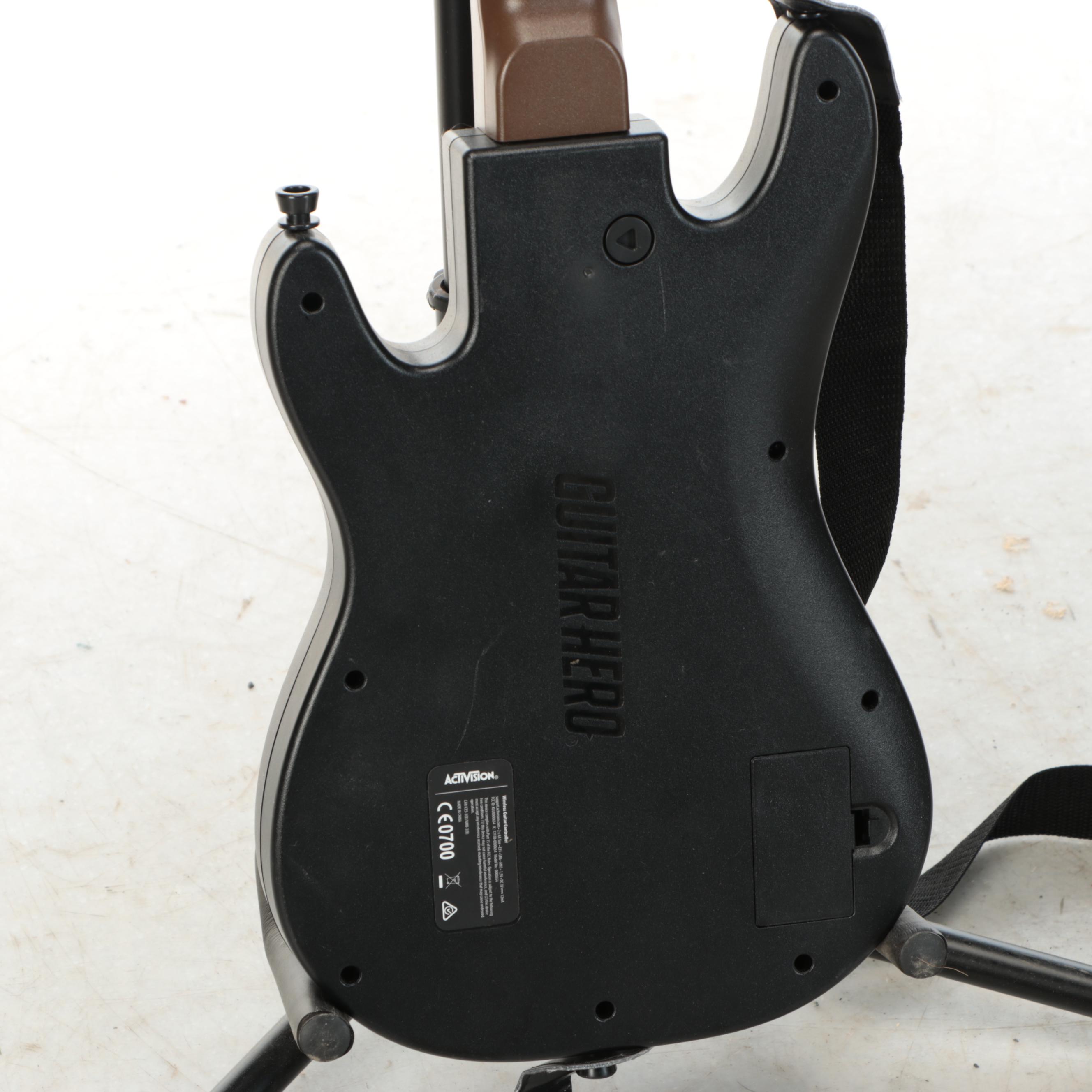 Guitar Hero Drum Set with Guitar Controllers and Other Accessories