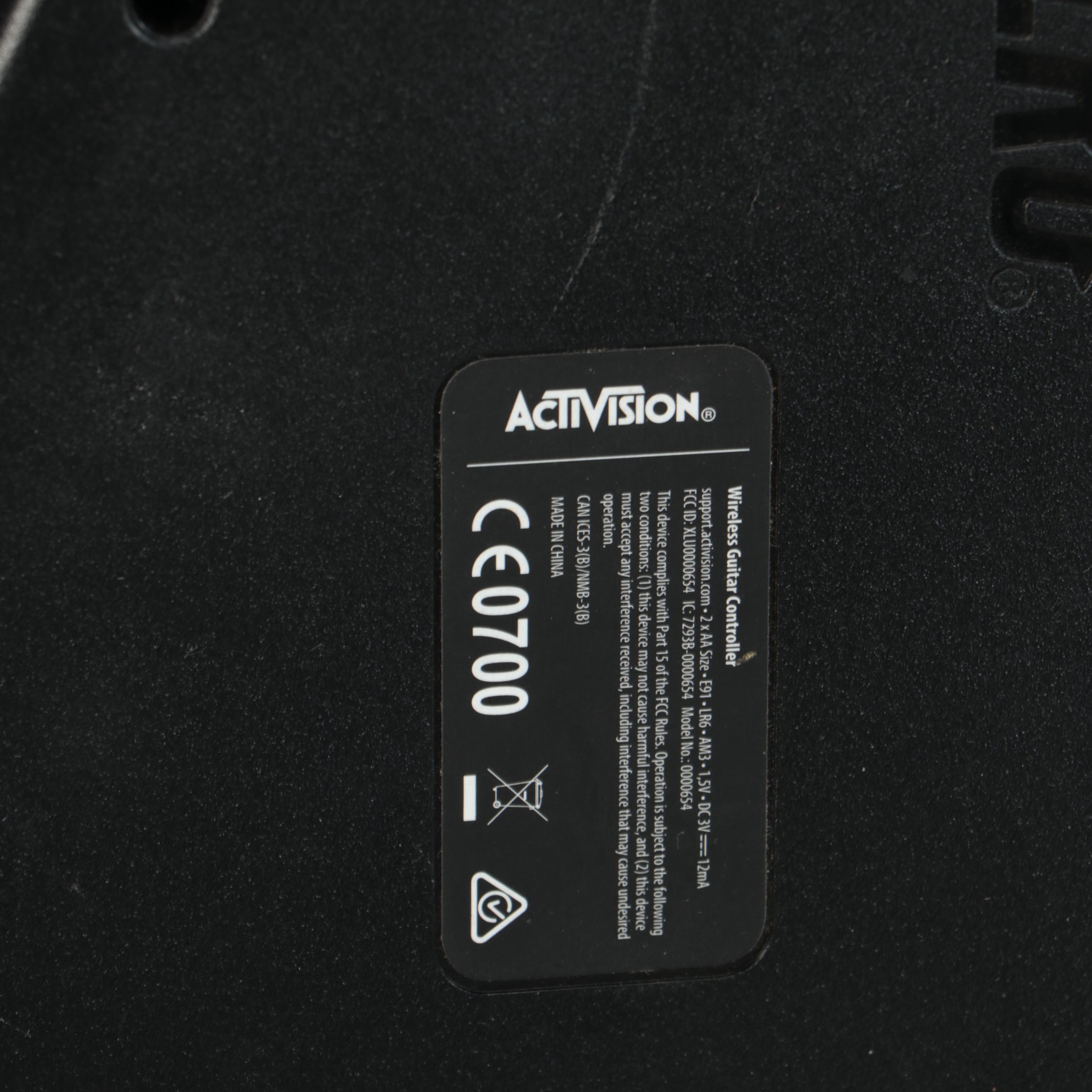 Guitar Hero Drum Set with Guitar Controllers and Other Accessories