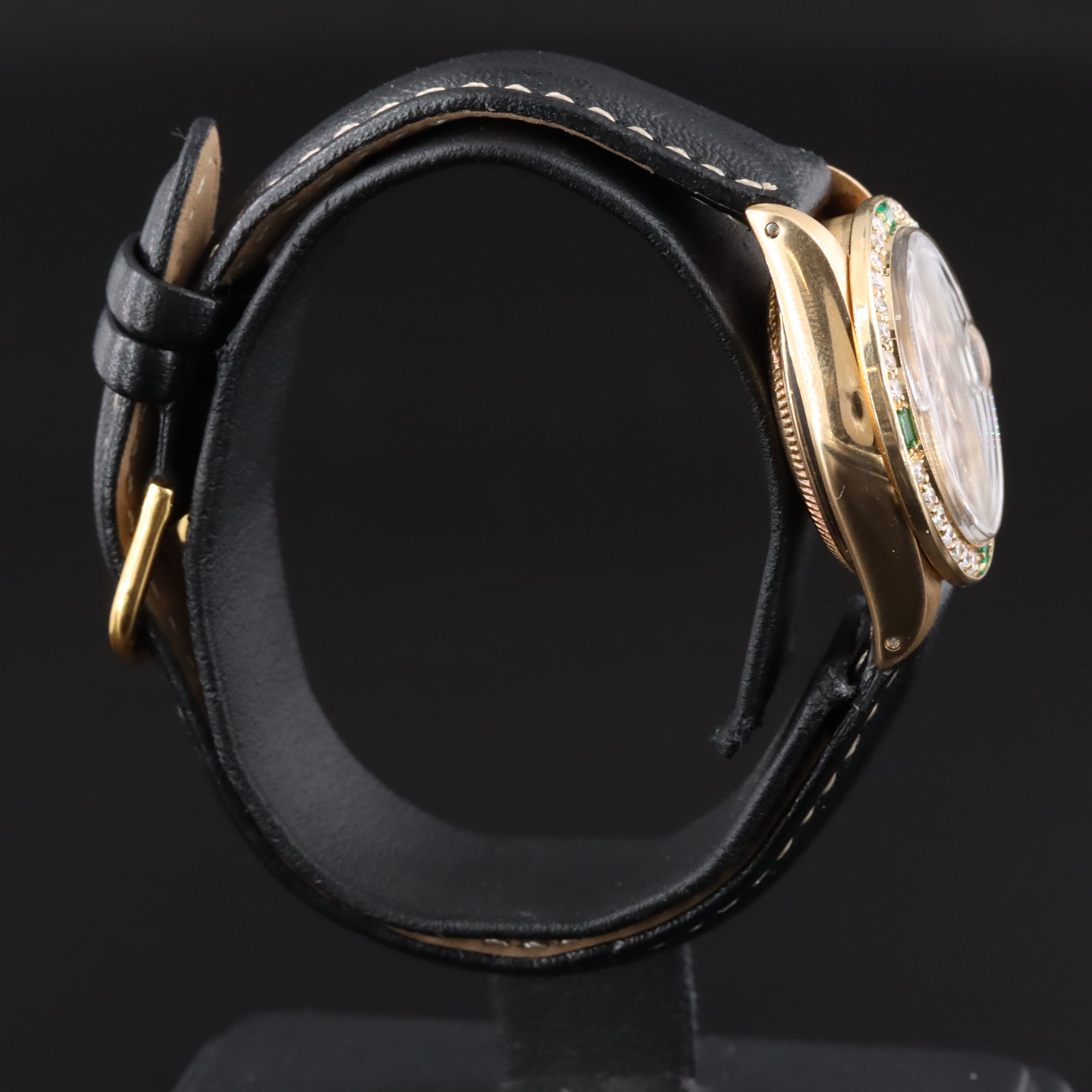 18K Rolex Datejust 6917 Custom Diamond Watch c.1978