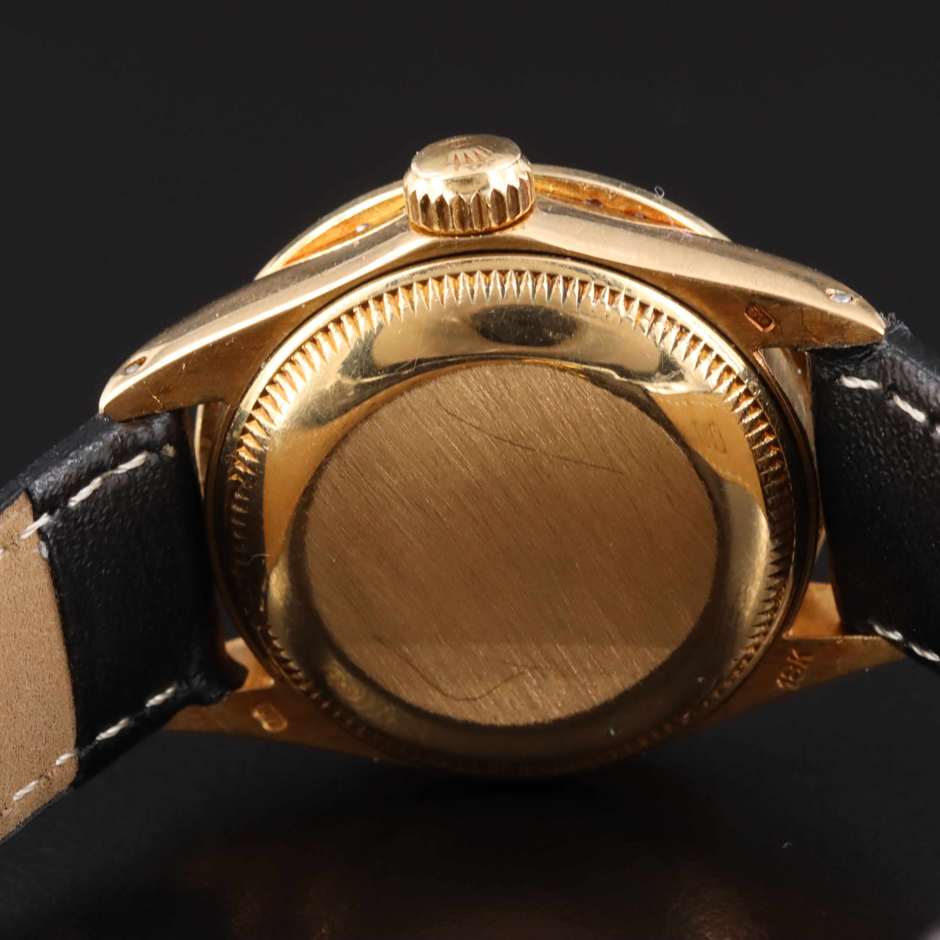 18K Rolex Datejust 6917 Custom Diamond Watch c.1978