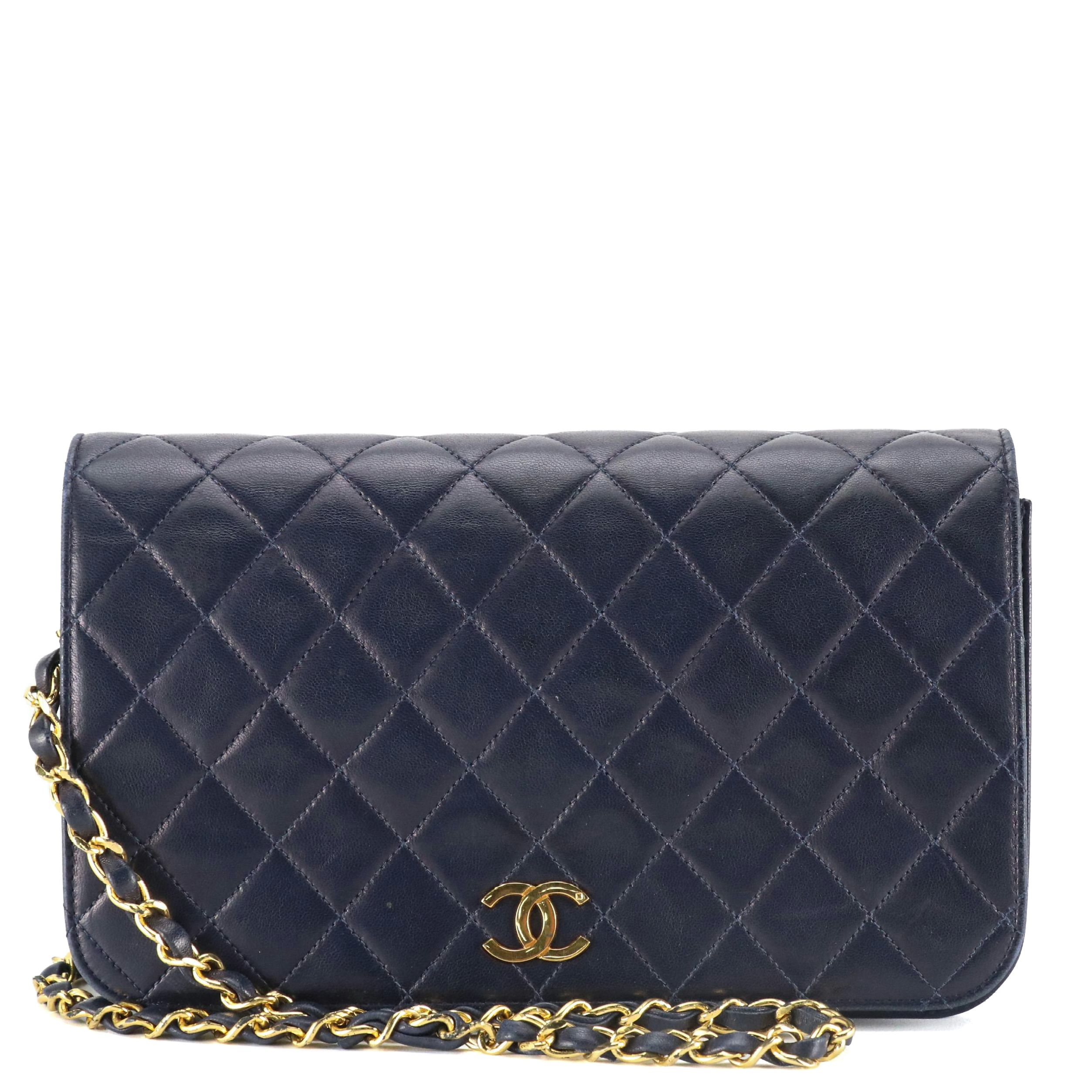 Chanel Matelassé Lambskin Leather Single Flap Shoulder Bag