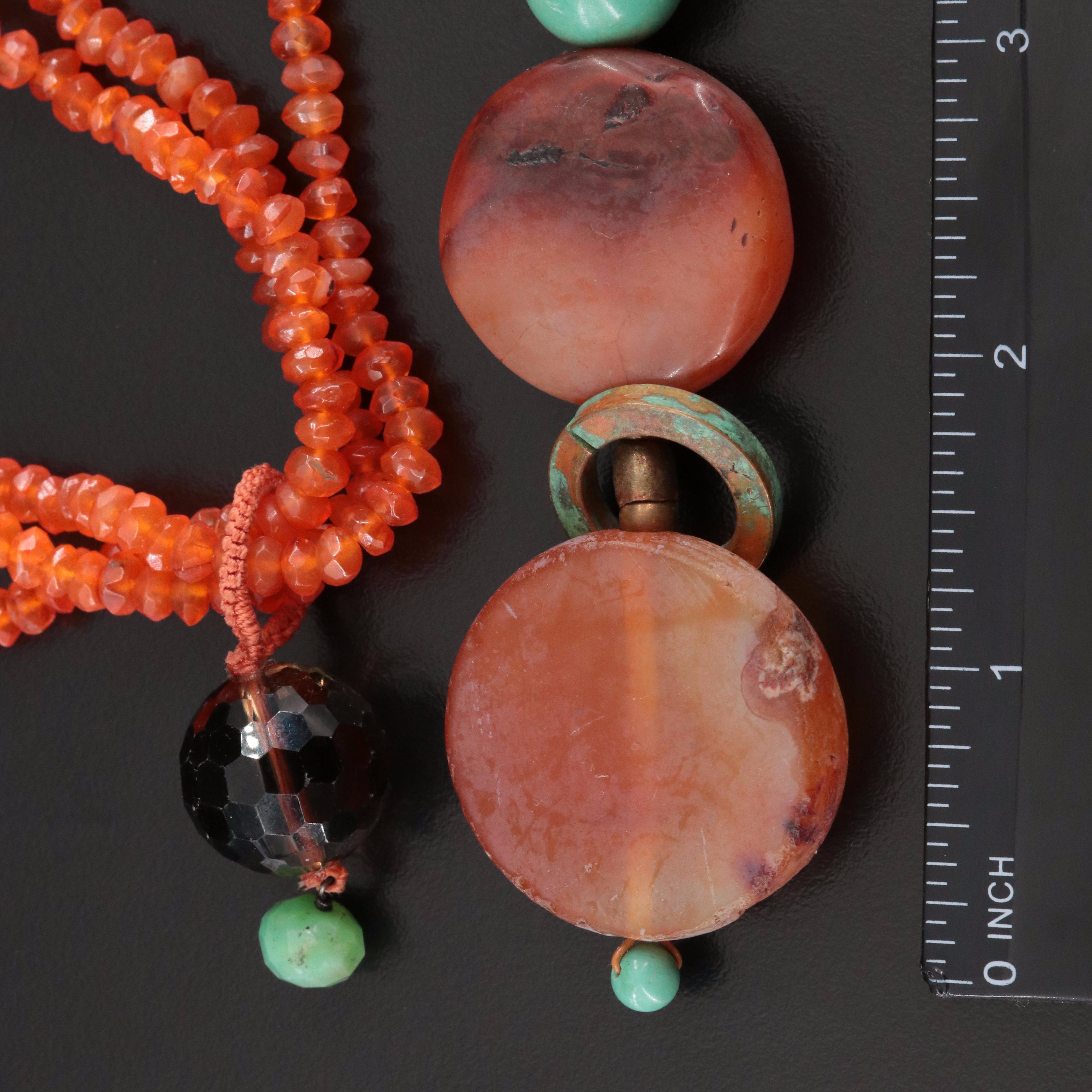 Necklaces Including Smoky Quartz, Turquoise and Agate