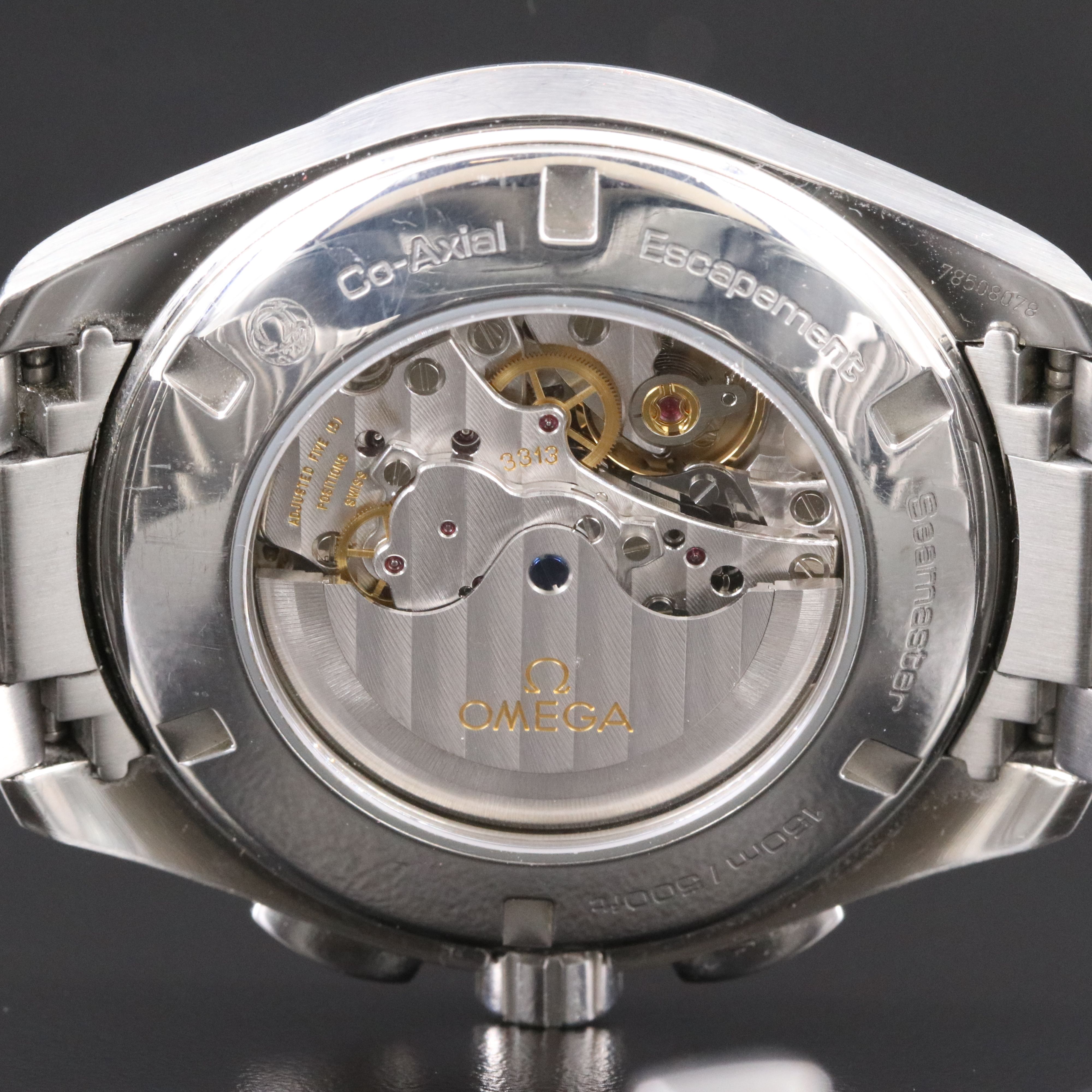 Omega Seamaster Aqua Terra Chronograph Steel Black Dial Automatic Watch