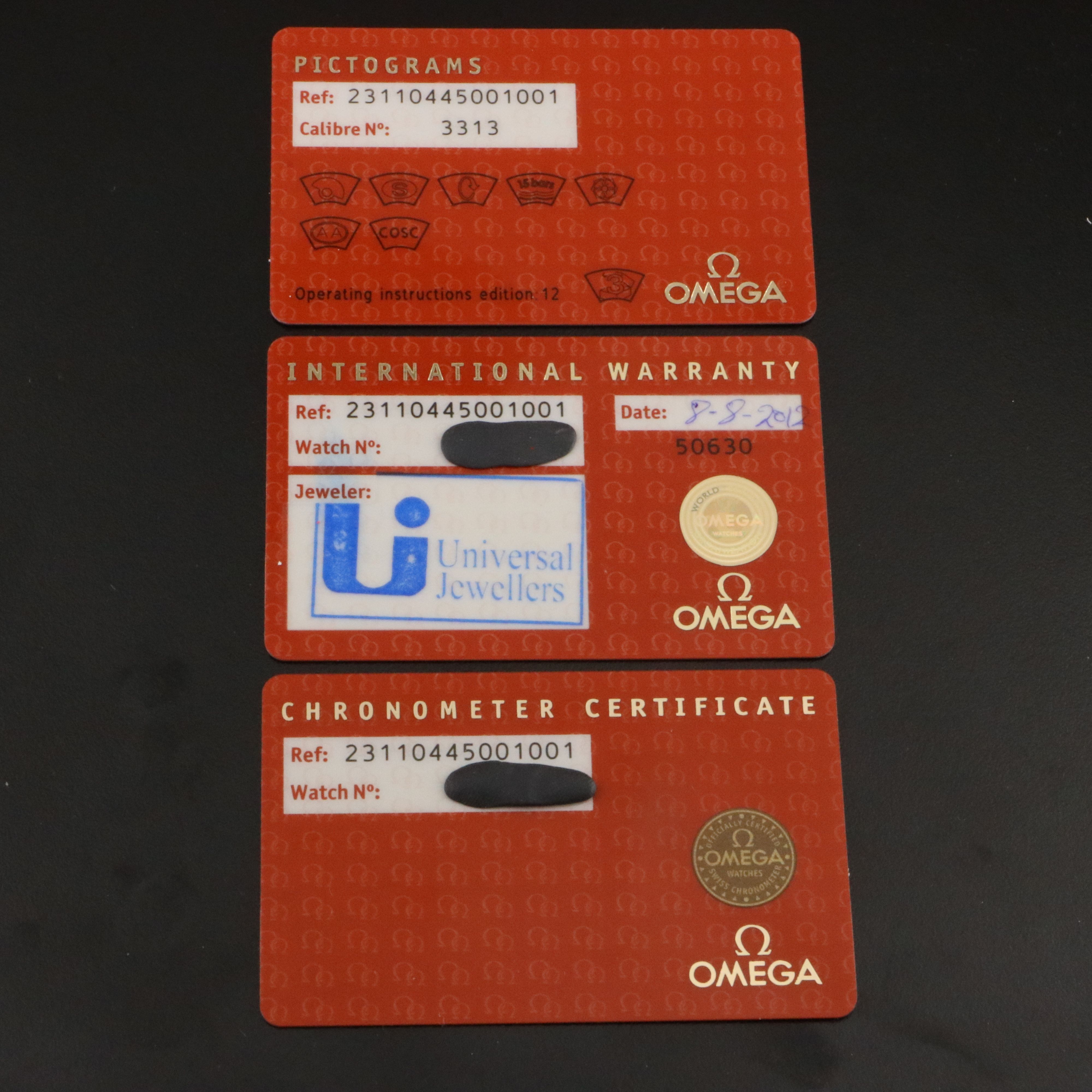 Omega Seamaster Aqua Terra Chronograph Steel Black Dial Automatic Watch