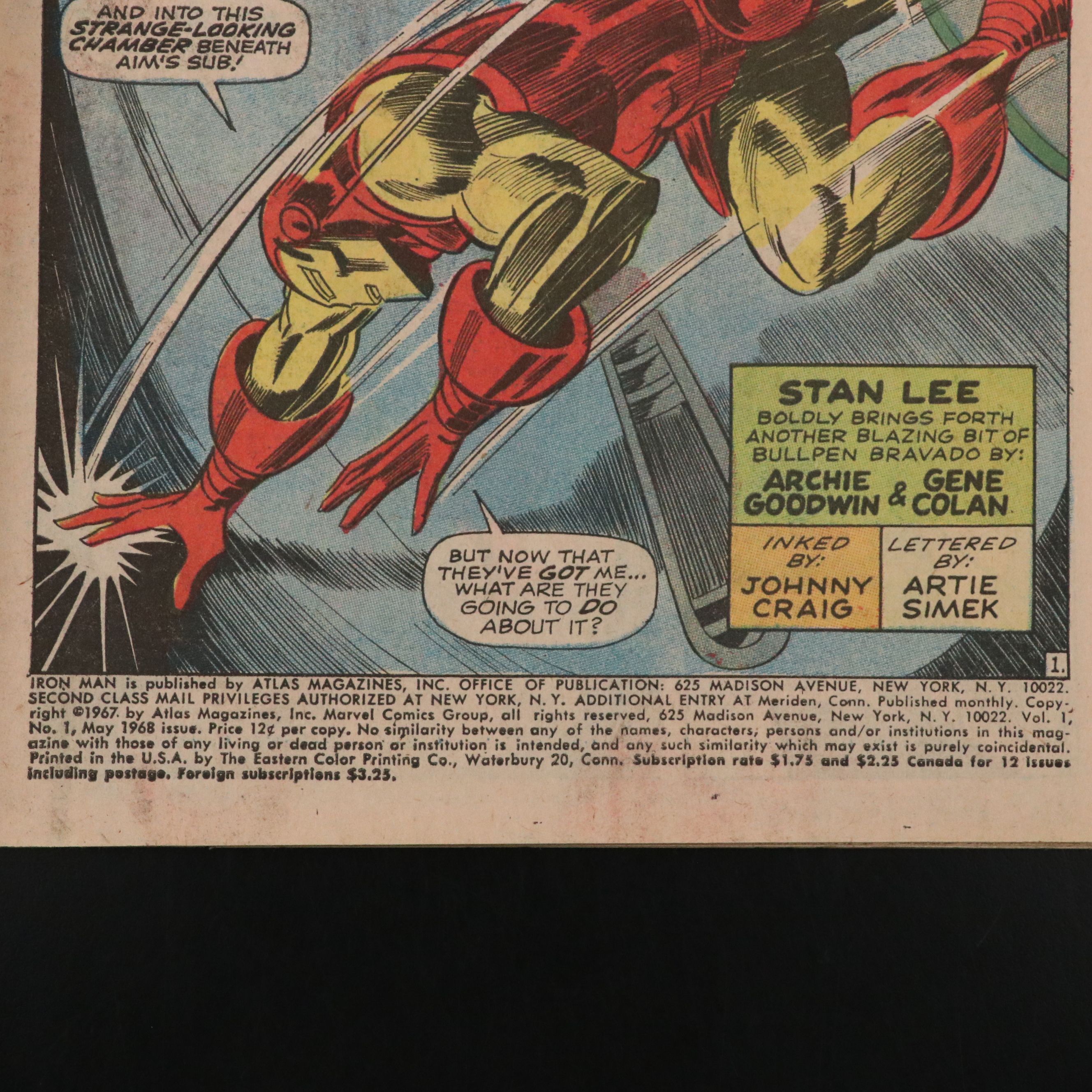 Silver Age Marvel Comics Iron Man Vol. 1 #1