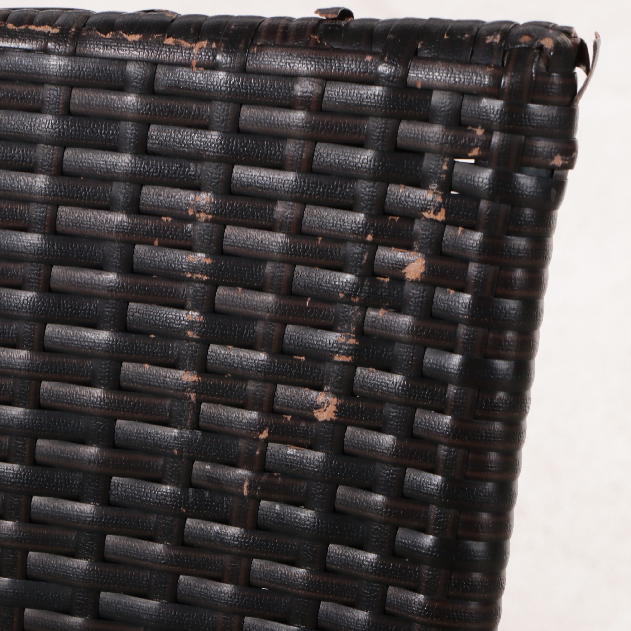 Pair of Resin Wicker Patio Armchairs