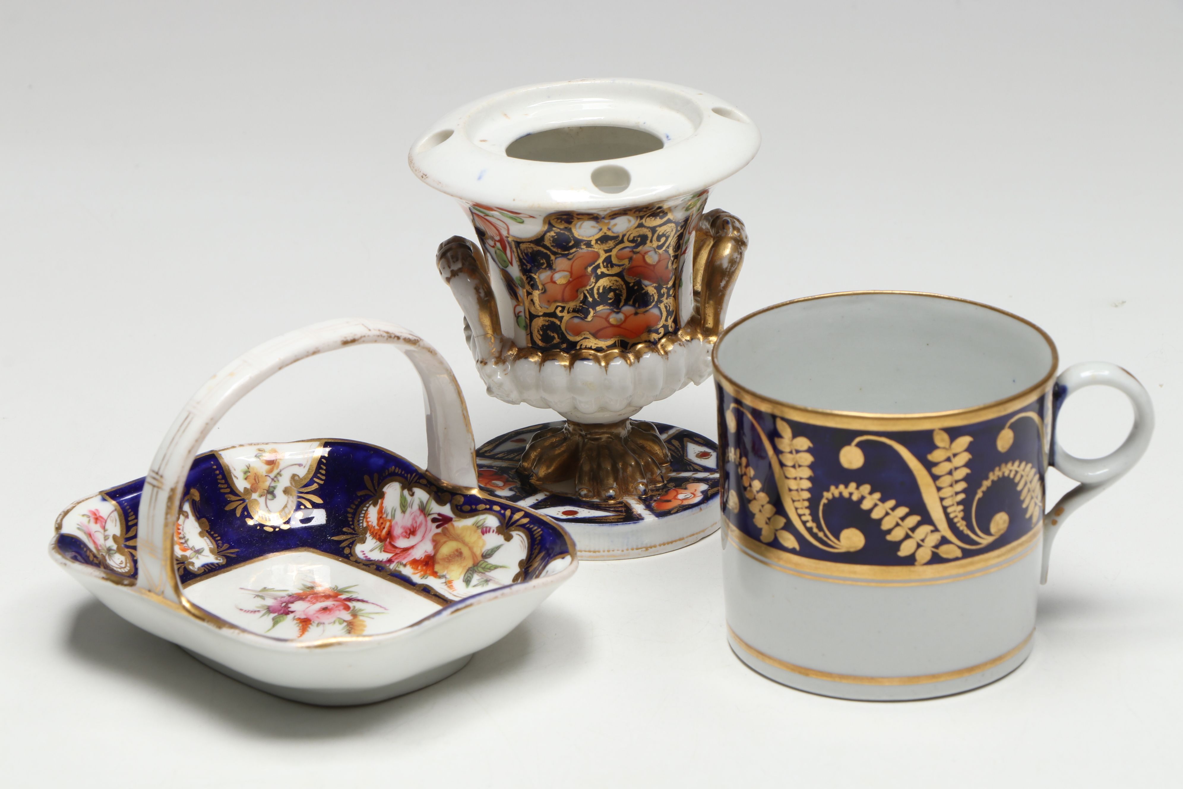 Derby English Porcelain with Chinese Imari and Other Table Accessories