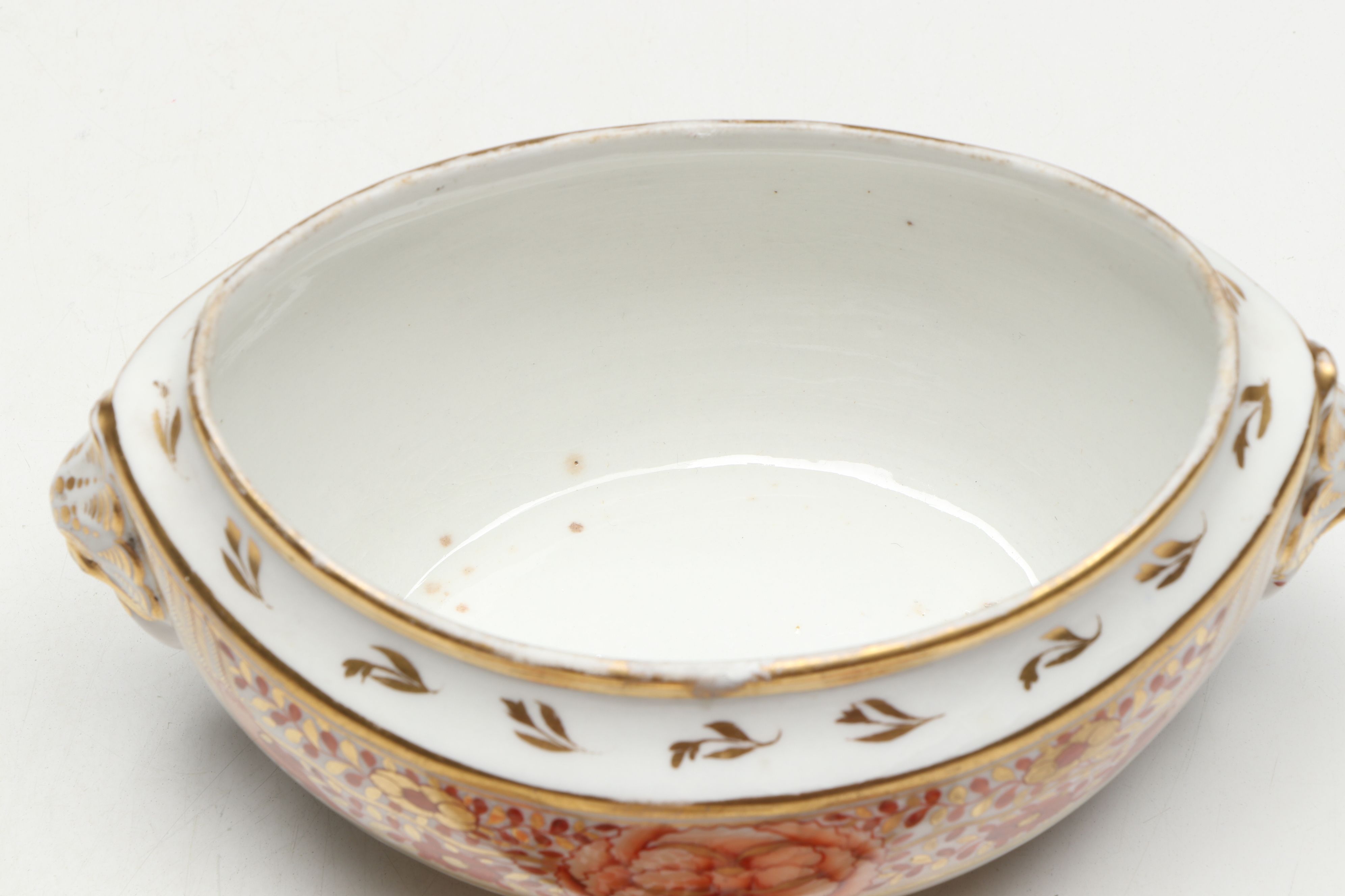 Davenport and Other Other Imari Style Cups, Saucer, Sugar Bowl, and Serving Bowl