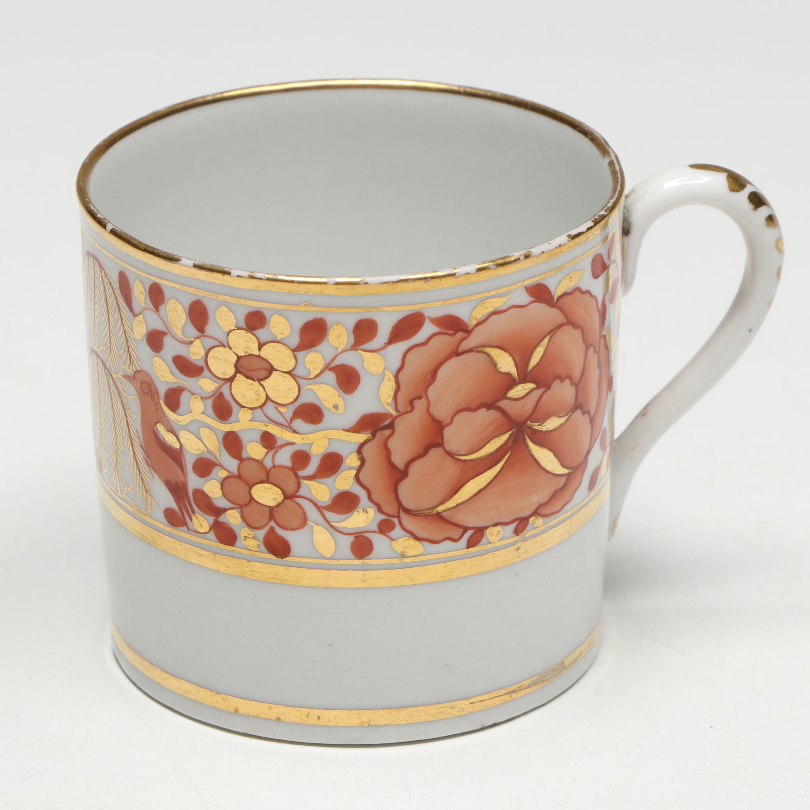 Davenport and Other Other Imari Style Cups, Saucer, Sugar Bowl, and Serving Bowl