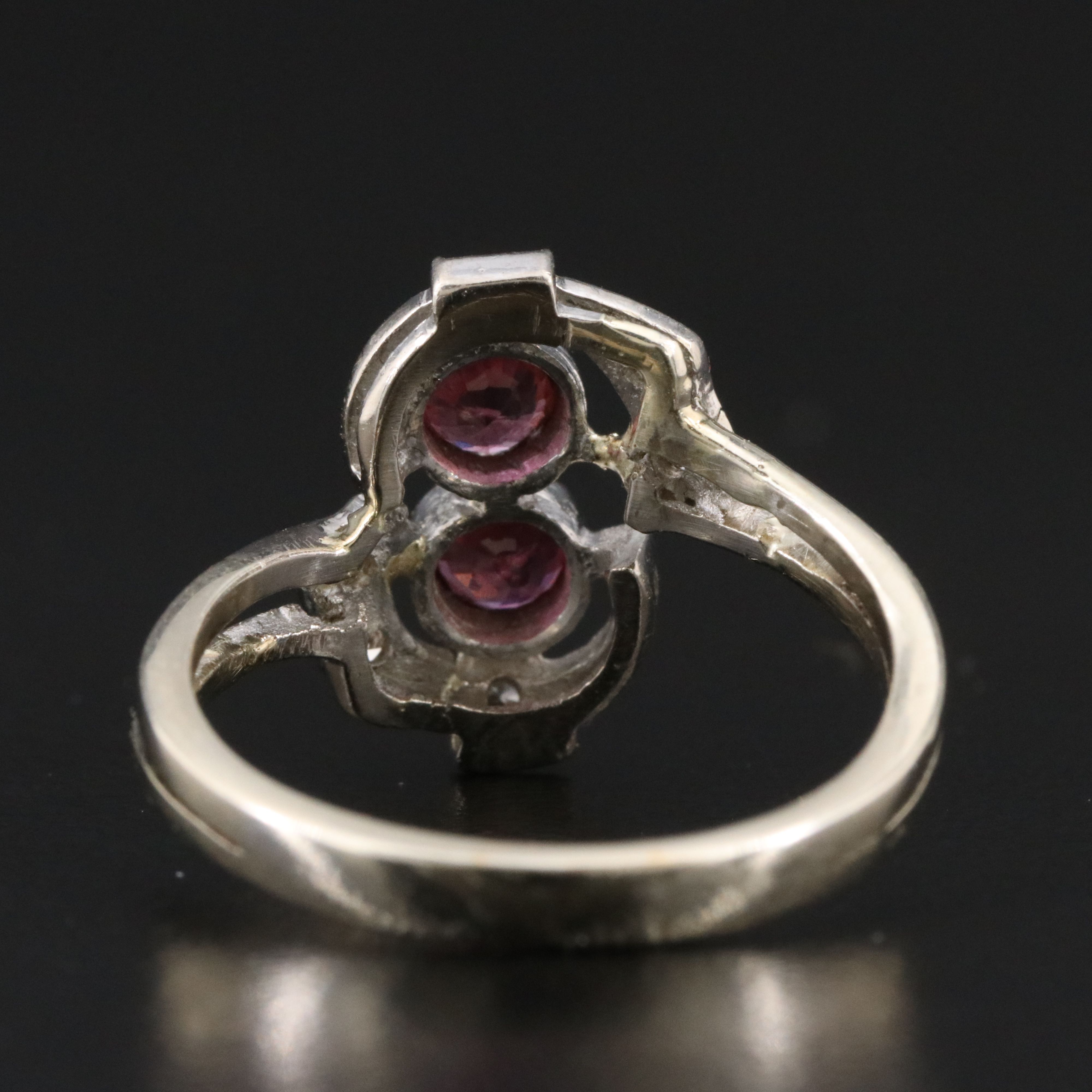 Vintage 14K Ruby and Diamond Ring