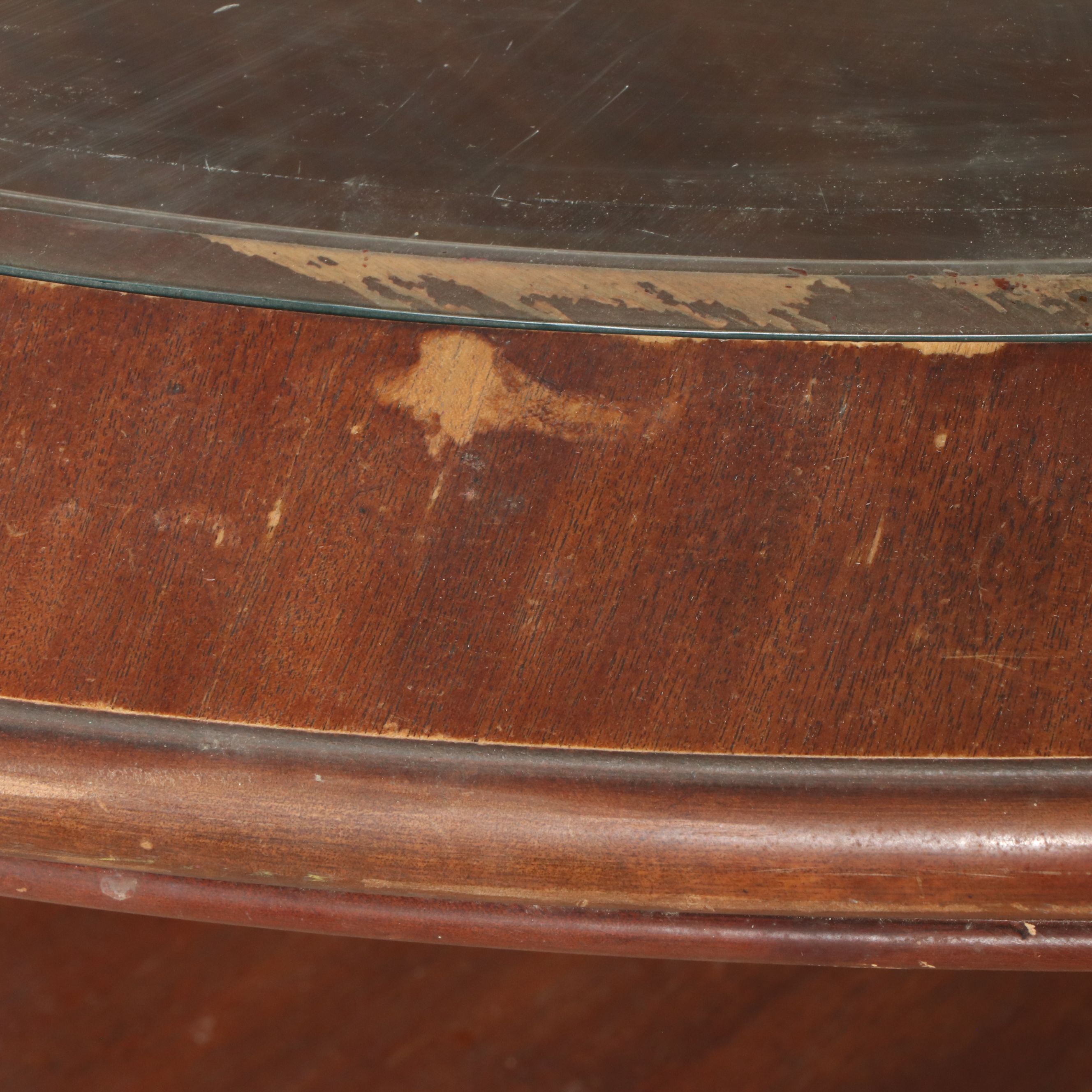 Italian Regency Style Oval Two-Tier Coffee Table