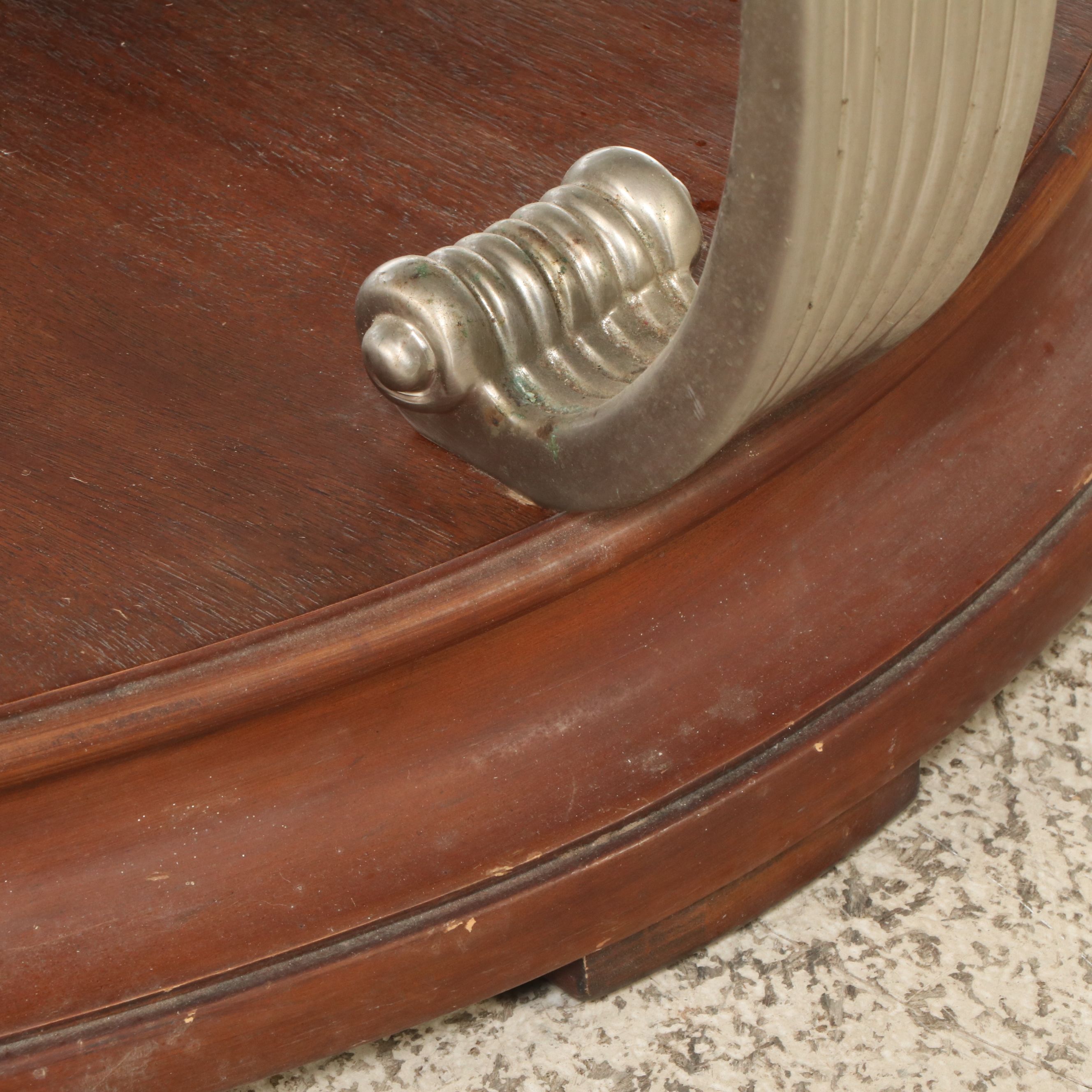 Italian Regency Style Oval Two-Tier Coffee Table