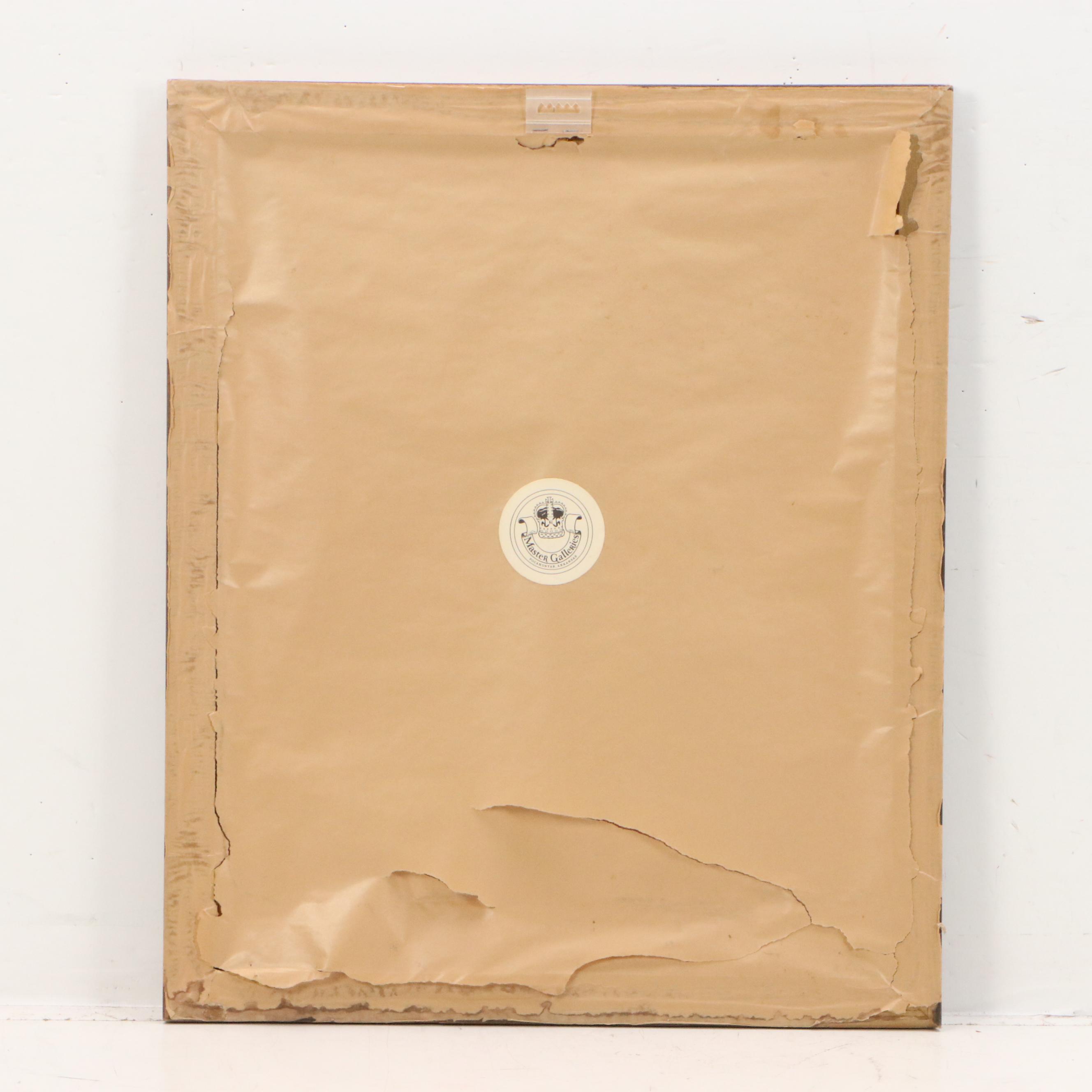 After Gerard ter Borch Embellished Offset Lithograph "The Flea-Catcher"