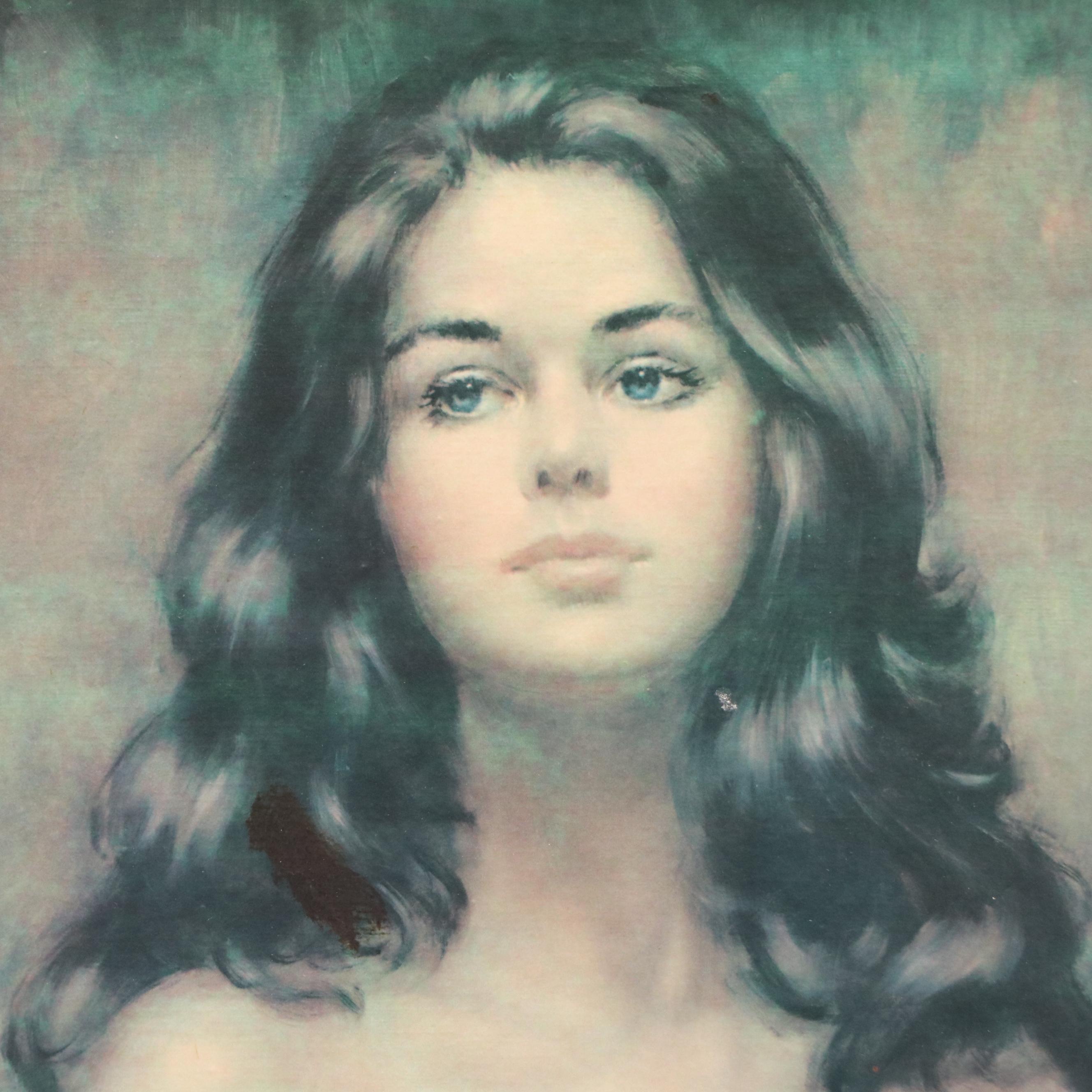 Offset Lithograph After Larry Vincent Garrison of Female Nude, 20th Century