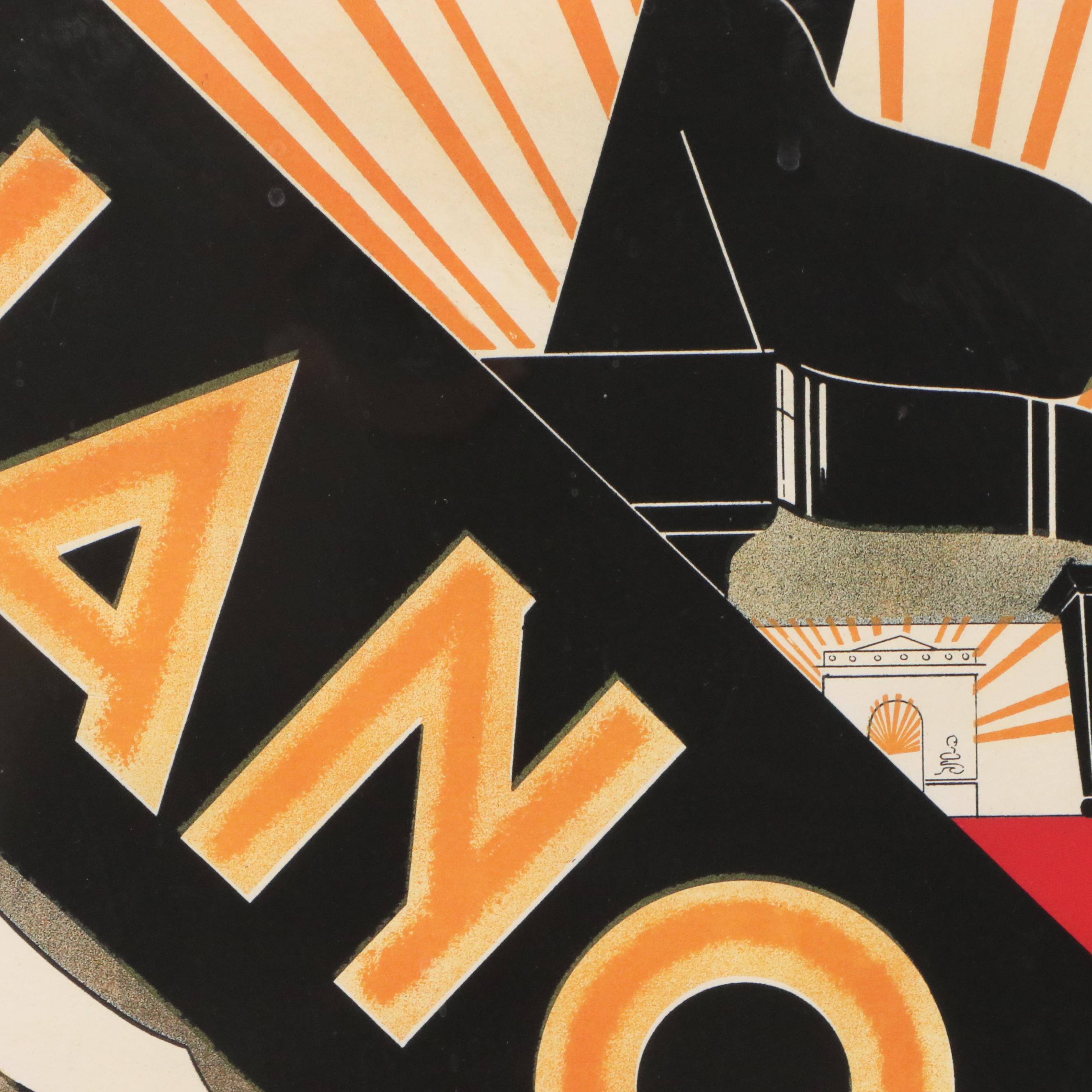 After André Daudé Offset Lithograph "Pianos Daudé," 1998