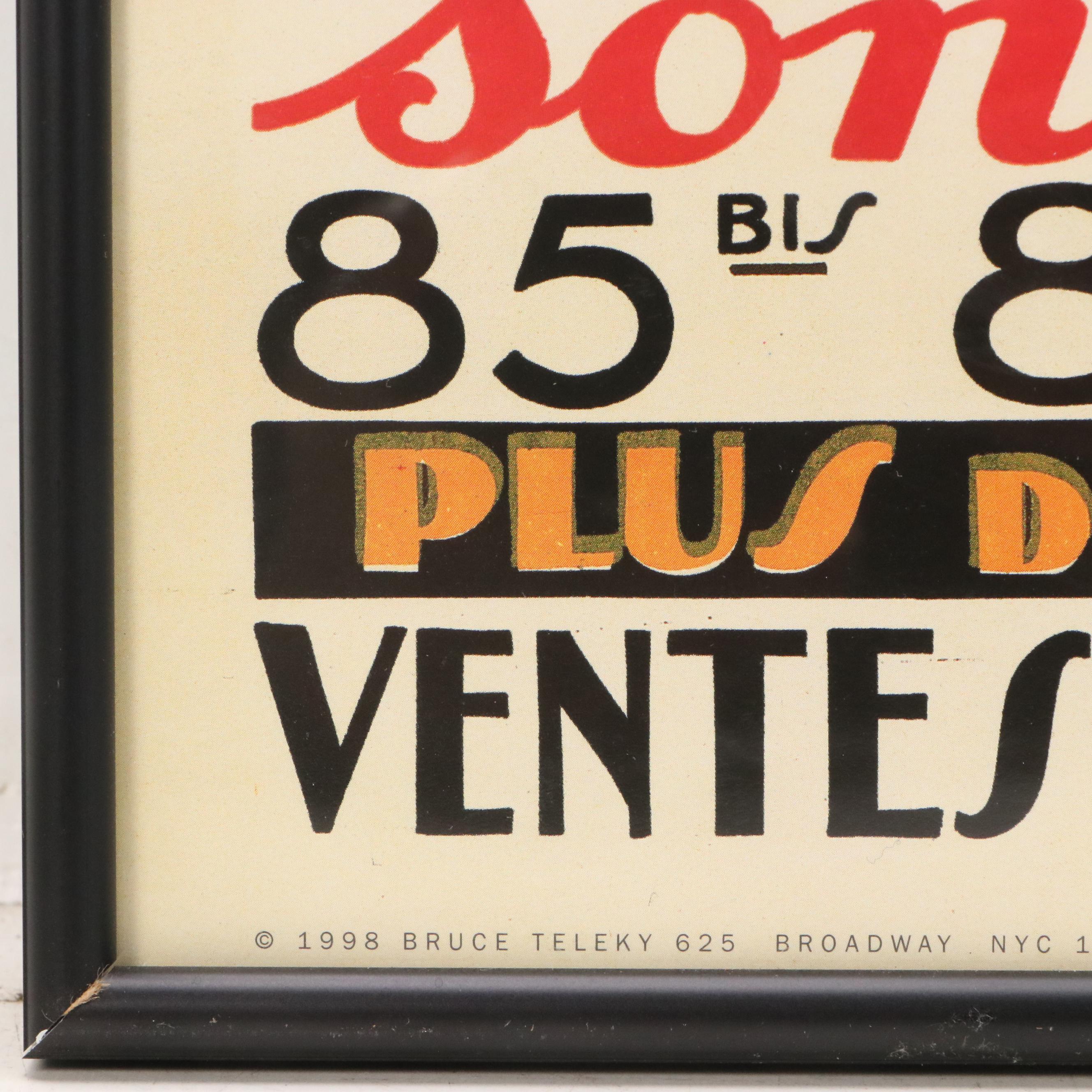 After André Daudé Offset Lithograph "Pianos Daudé," 1998