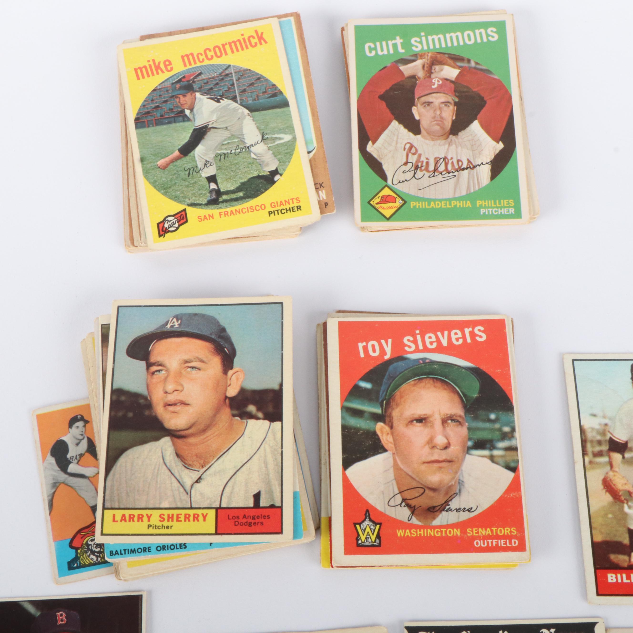 Over Eighty Topps Baseball Cards and Topps Story Booklets, 1959 to 1970