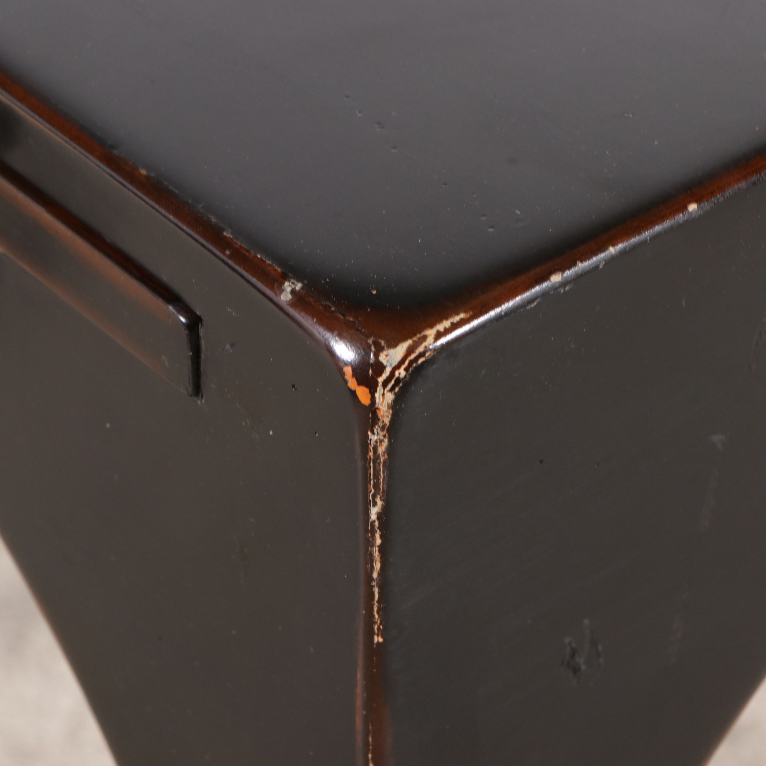 Pair of Ateliers de la Madeleine Lacquered End Tables
